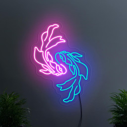 Koi Fish Neon Sign, Japan Neon Sign, Fish Led Sign, Kanji Sign, Japanese Fish Neon Sign, Japanese Wall Art Decor, Koi Fish Wall Art Decor