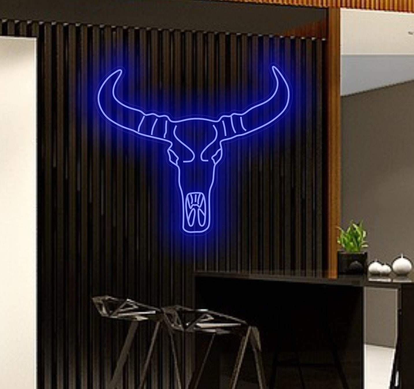Bull Skull Neon Sign, Bull Skull Led Light, Longhorn Head Skull Neon Sign, Cow Skull Neon Sign, Texas Bull Neon Sign, Cowboy Neon Sign