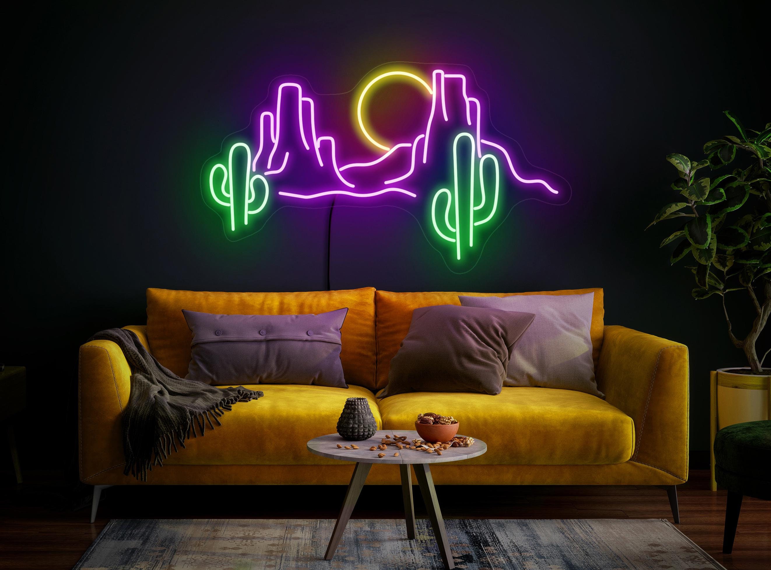 Desert Neon Sign, Mountain Neon Sign, Cactus Neon Sign, Sunset Neon Sign, Western Neon Sign, Mexican Neon Sign, Desert Decor, Mountain Decor