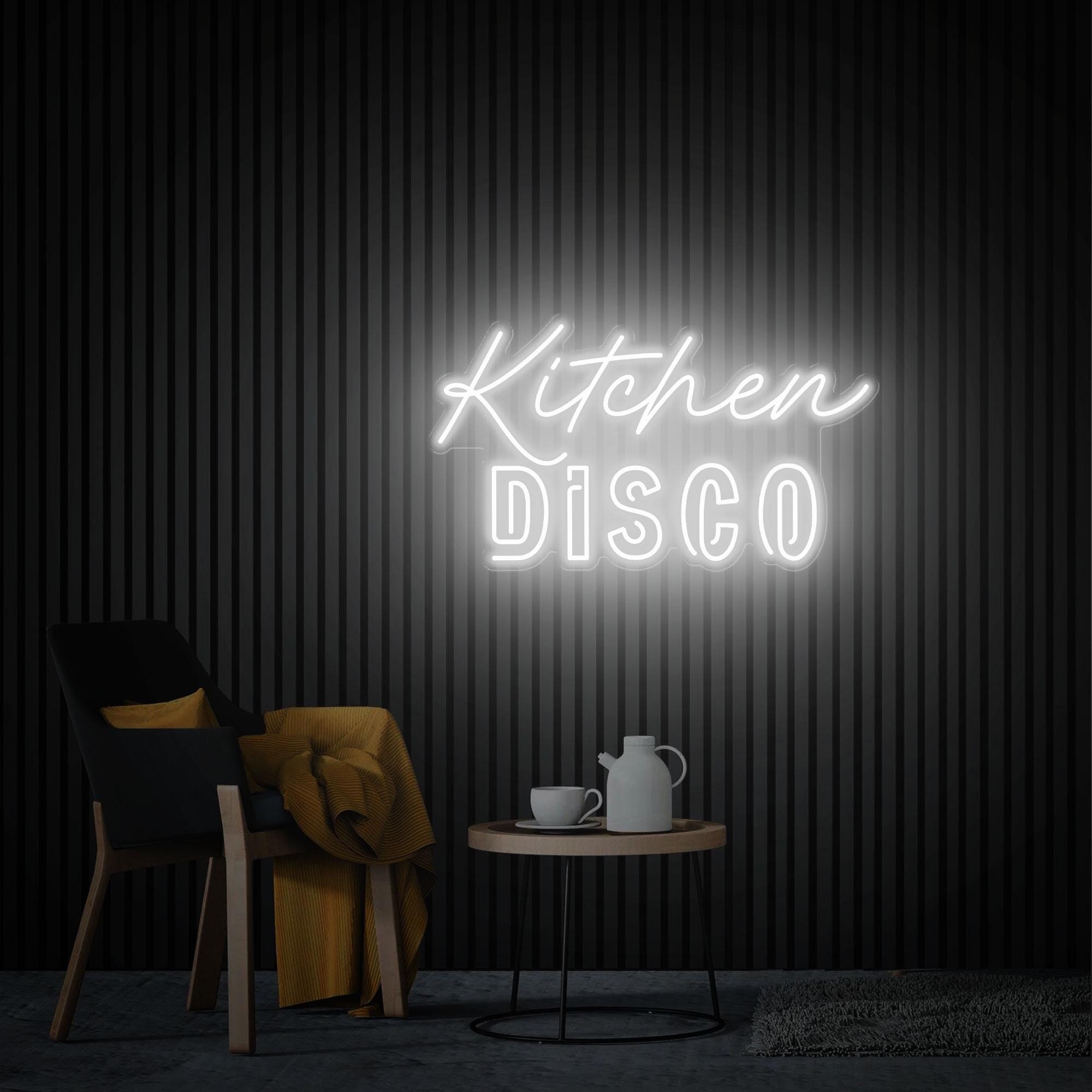 Kitchen Disco Neon Sign, Kitchen Disco Sign, Kitchen Neon Decor, Bar Wall Decor, Handmade Neon Gifts Sign For Mom, Custom Neon Sign Kitchen