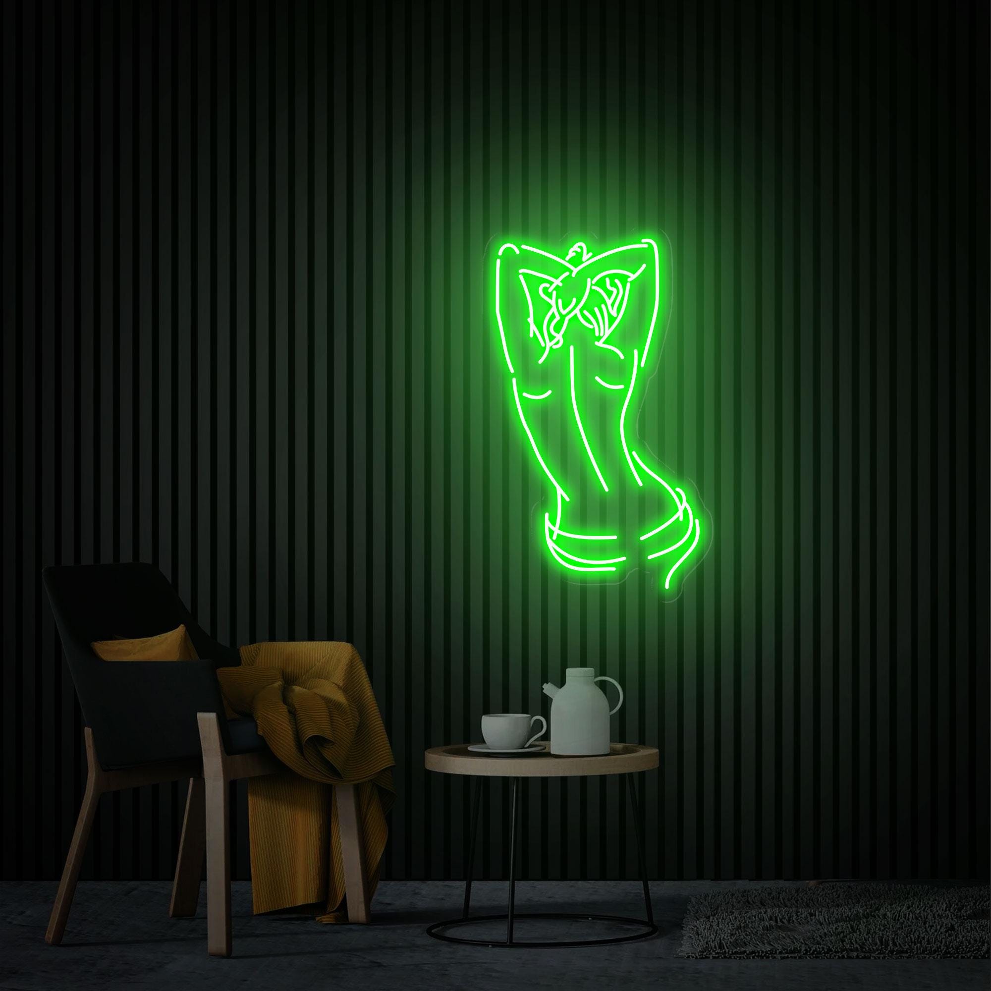 Lady Nude Back Neon Sign, Girl Neon Sign, Female Party Crazy Led Light, Custom Body Neon Sign, Woman Line Art Bedroom Neon Sign Gift for Her