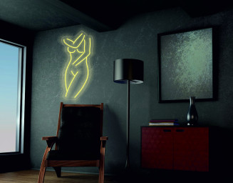 Female Body, Woman Silhouette, Led Naked Woman - Neon Sign, Woman Body Neon Sign, Lady Neon Sign, Neon Sign Female Custom Neon Sign