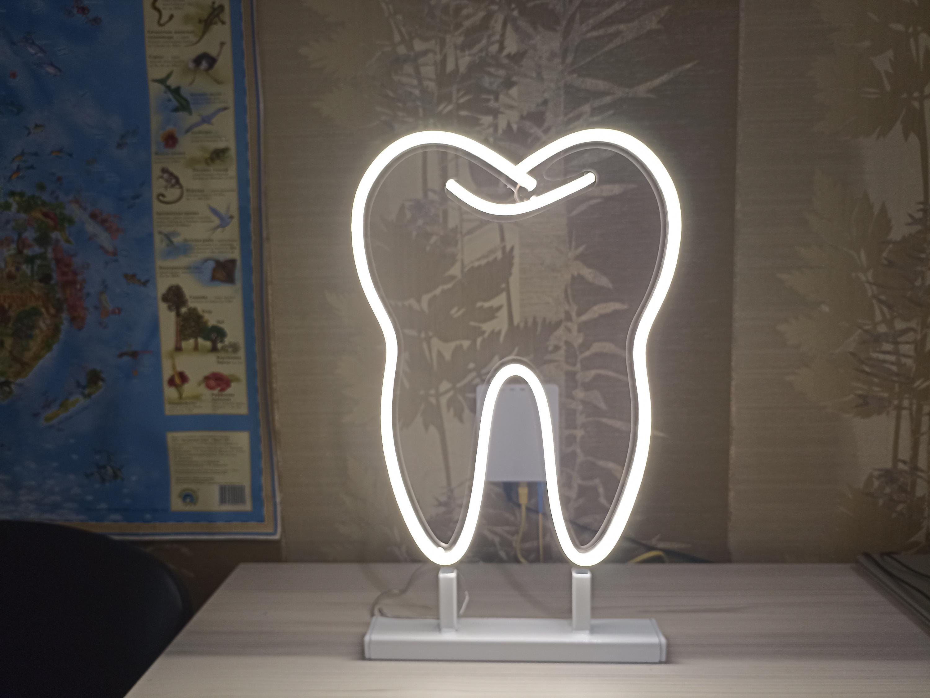 Tooth Neon Sign, Dental Clinic Neon Sign, Dental Neon Sign, Tooth Neon Light, Led Neon Tooth Sign