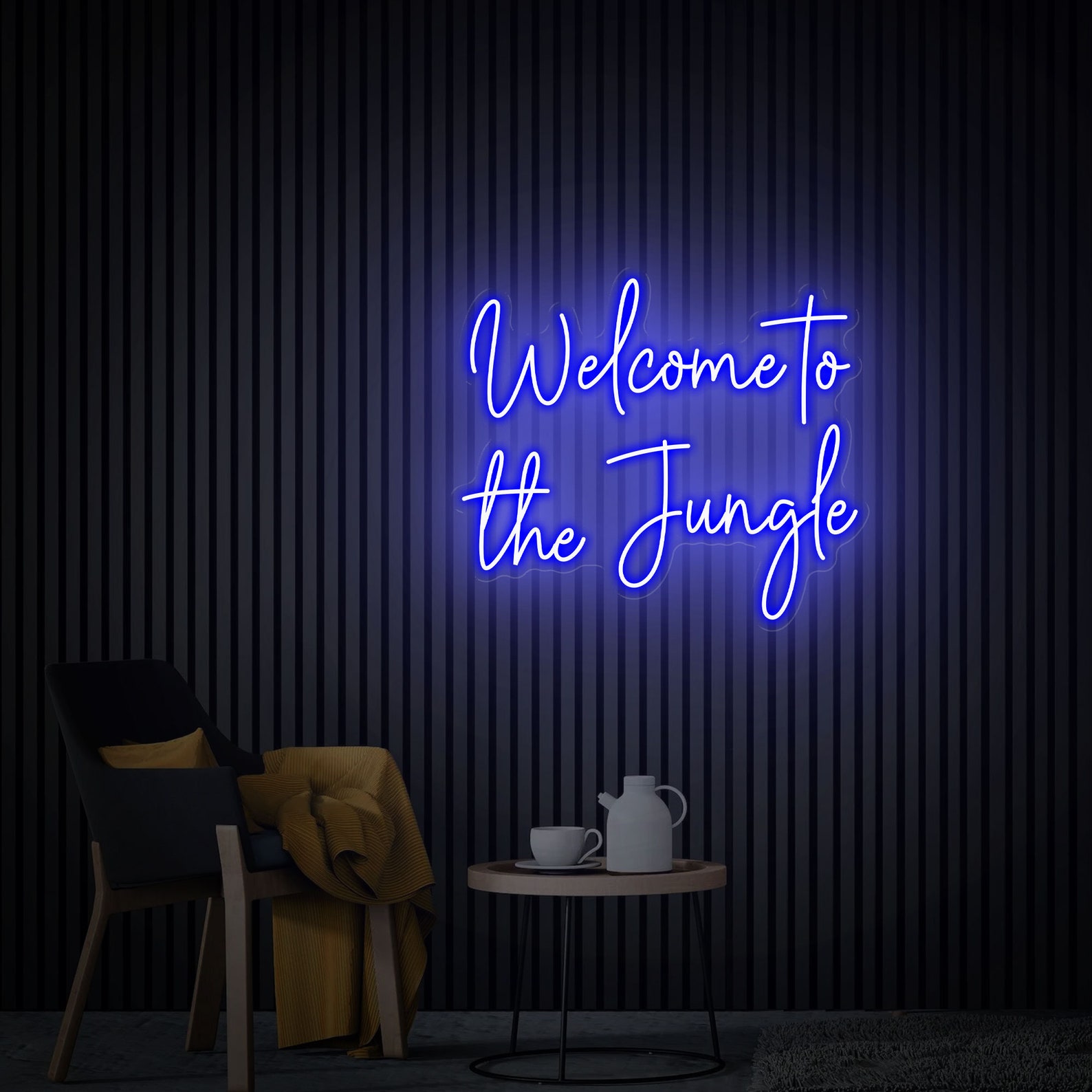 Welcome To The Jungle Neon Sign Custom Led Sign Room Wall Art Man Cave Neon Home Decor Bar Neon Sign Birthday Personalized Gift
