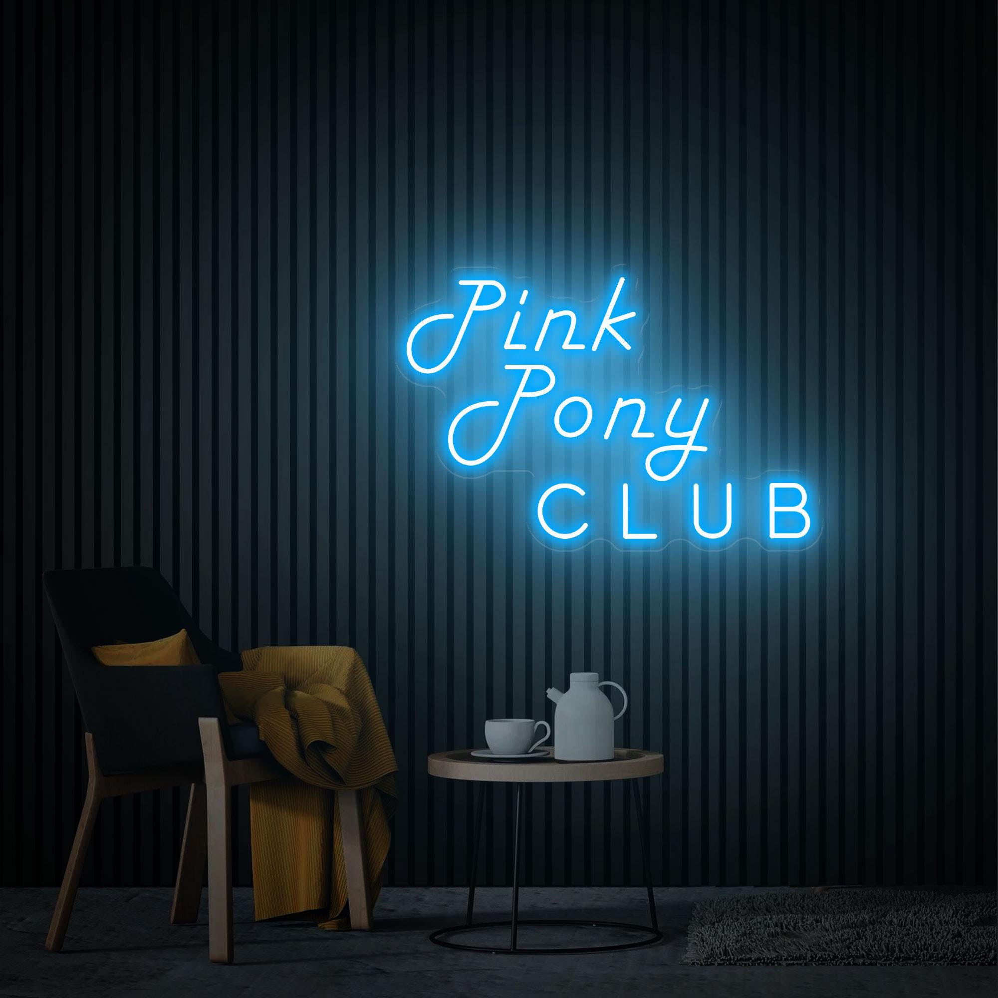 Pink Pony Club Neon Sign, Pink Pony Club Art, Xmas Gift for Her, Gift for Music Lovers Music Room Decor Pink Cowgirl Gift Cowgirl Room Decor