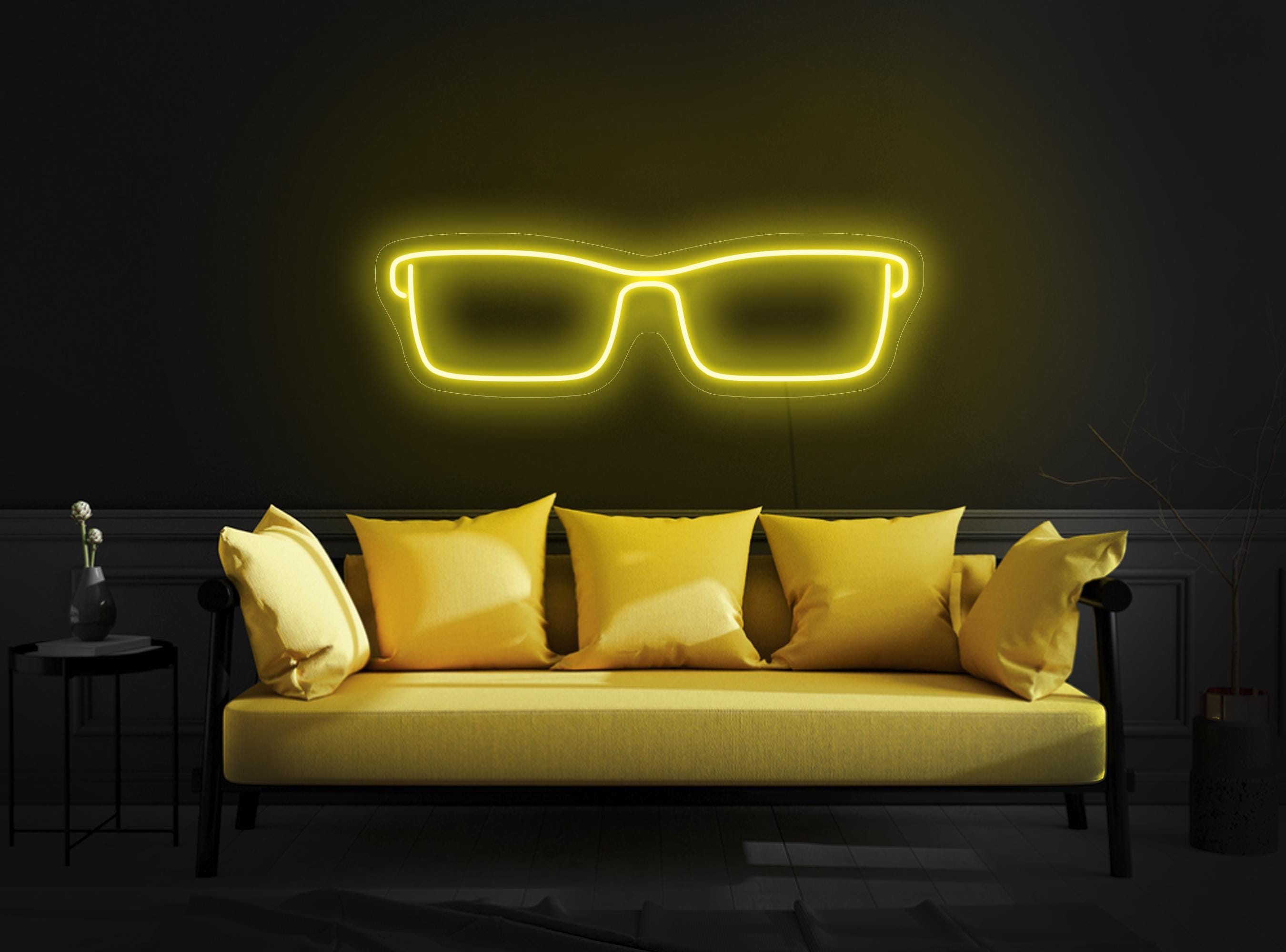Eyeglasses Neon Sign, Eyeglasses Led Sign, Sunglasses Neon, Optometrist Neon Sign, Neon Sign Business, Optometrist Decor, Eyeglasses Decor