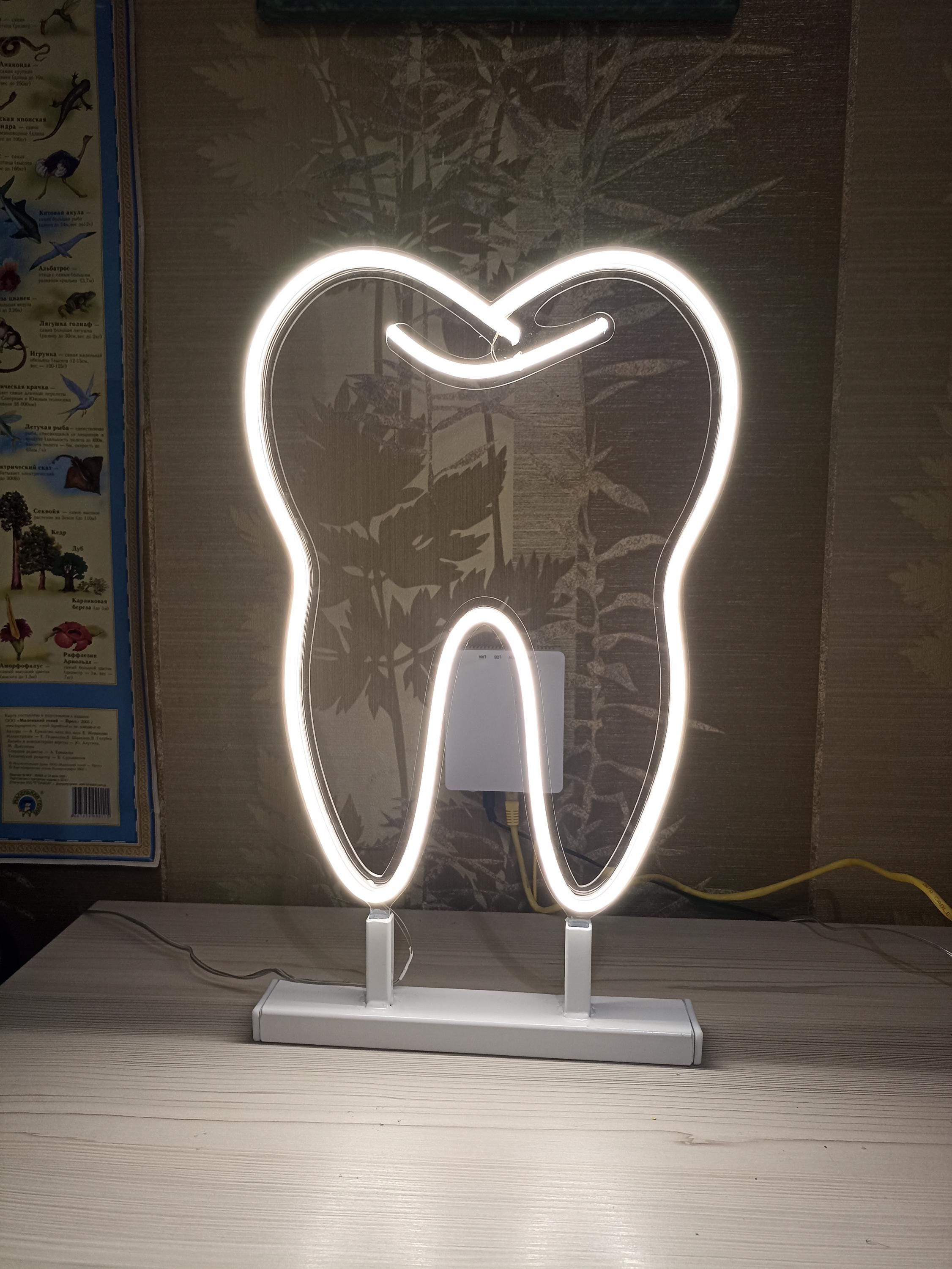 Tooth Neon Sign, Dental Clinic Neon Sign, Dental Neon Sign, Tooth Neon Light, Led Neon Tooth Sign