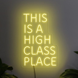 This Is A High Class Place Neon Sign, Party Neon Sign, Western Neon Sign, Western Party Sign, Western Art Decor, High Class Place Art Decor