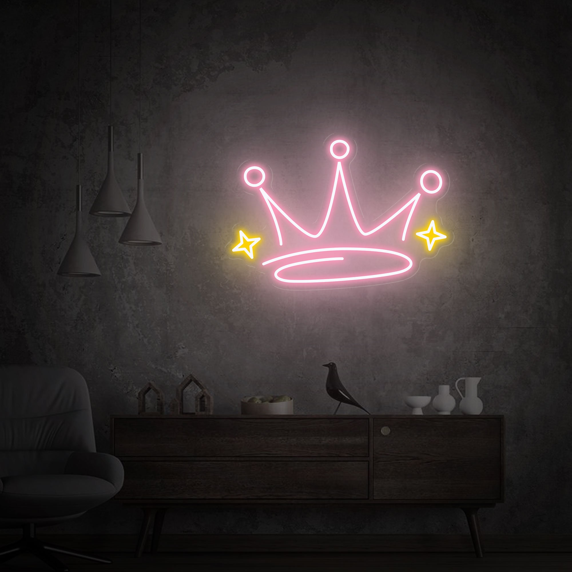 Crown Neon Sign, Crown Led Sign, Gift Sign Wall Decor, Personalized Gifts for Kids, Neon Wall Sign, Custom Neon Lights, Neon Sign for Room