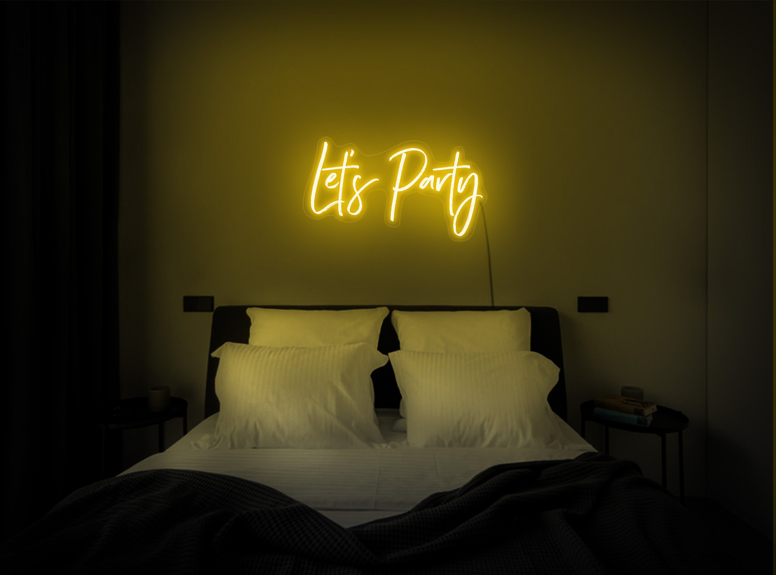 Let's Party Neon Sign, Let's Party Led Sign, Lets Party Light Up Sign, Lets Party Neon Light, Lets Party Led Sign, Neon Wall Light