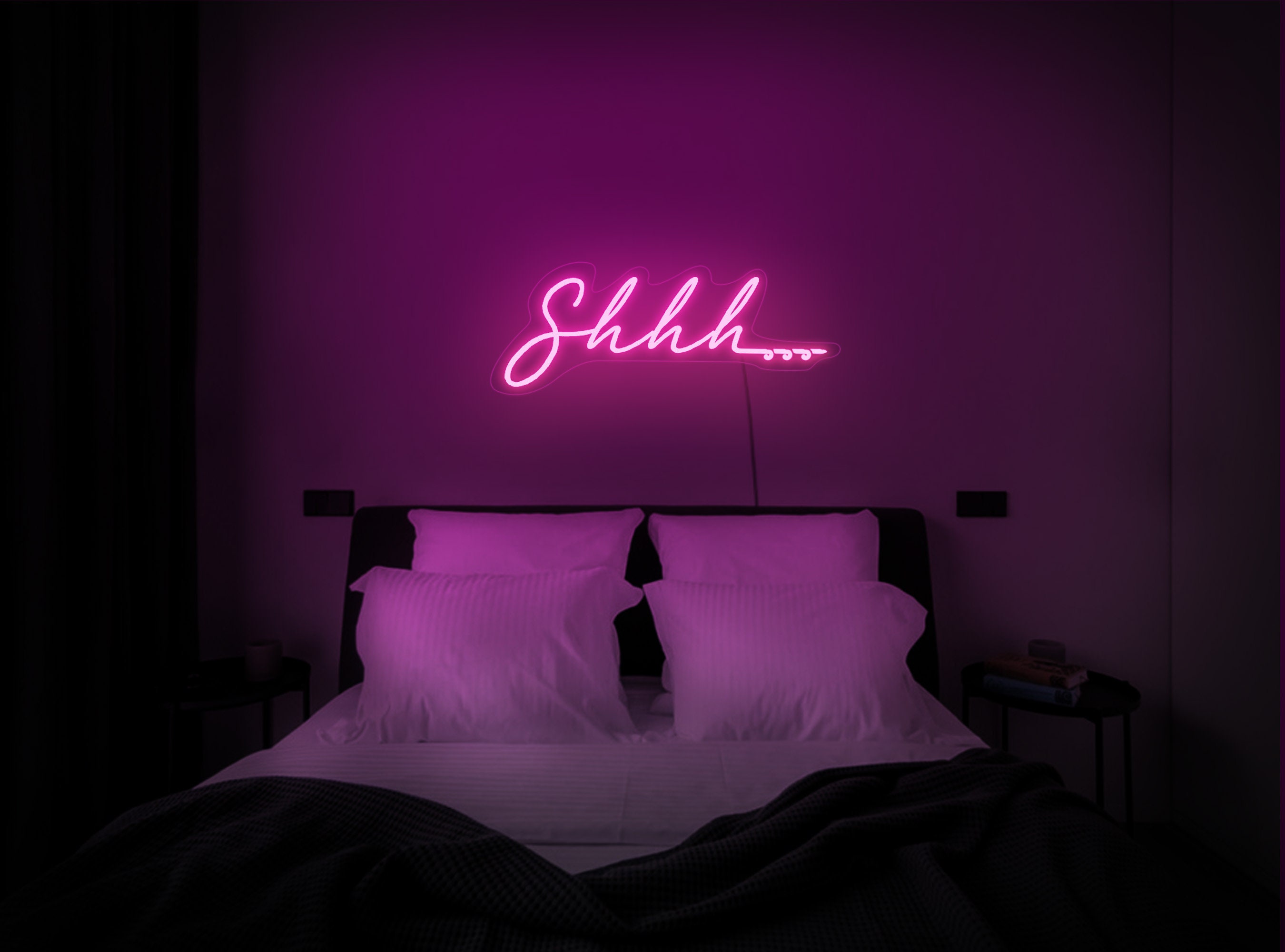 Shhh Neon Sign, Shhh Led Sign, Shhh Neon Light, Shhh Wall Decor, Silence Neon Sign, Neon Sign Bedroom, Neon Sign Wall Decor