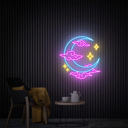 Moon Cloud Star Neon Sign, Neon Sign Art, Handmade Neon Gifts, Bedroom Neon Sign, Moon Led Wall Light, Custom Neon Light Sign