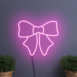 Cute Bow Neon Sign, Girls Room Neon Sign, Pink Neon Sign, Bow Led Sign, Neon Sign Bedroom, Gift For Girl, Bow Lamp, Girls Room Art Decor