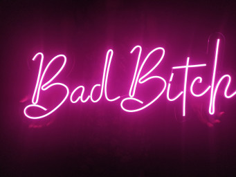 Bad Bitch Neon Sign, Bad Bitch Wall Art, Pink Neon Sign Bedroom, Personalized Neon Name Sign, Custom Neon Sign Bedroom