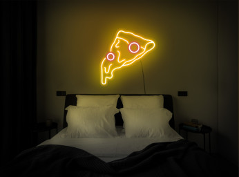 Pizza Neon Light, Pizza Slice Sign, Pizza Light Sign, Neon Sign Kitchen, Neon Sign Wall Decor, Neon Light Sign, Pizza Decor, Pizzeria Decor