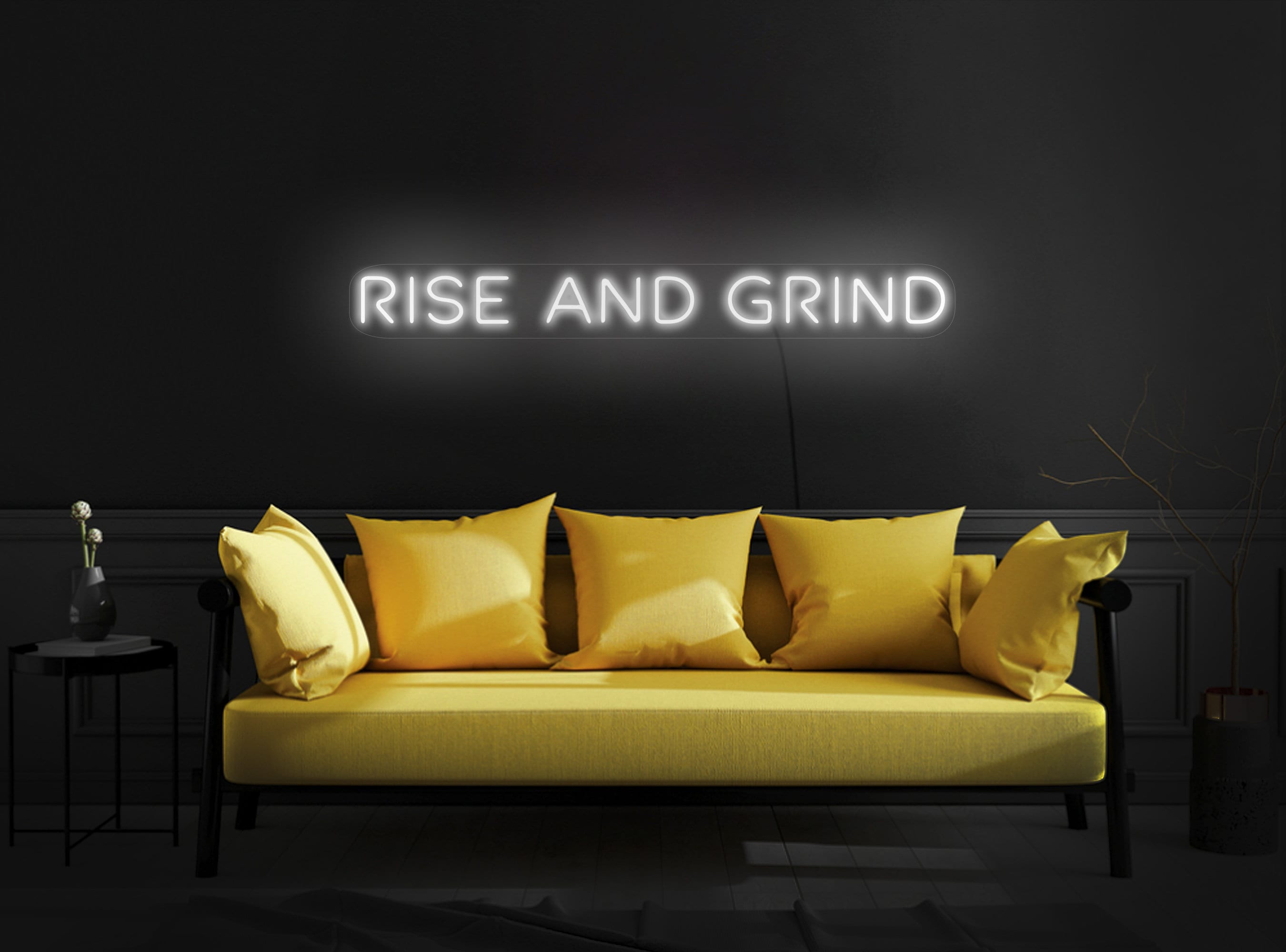 Rise and Grind Neon Sign, Rise and Grind Led Sign, Rise and Grind Sign, Motivational Neon Sign, Inspirational Neon Sign, Neon Sign Bedroom