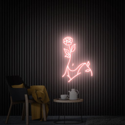 Body Rose Art Neon Sign, Girl Body Aesthetic Neon Sign, Bedroom Neon Sign, Custom Neon Light Sign, Neon Bar Sign, Body Wall Decor
