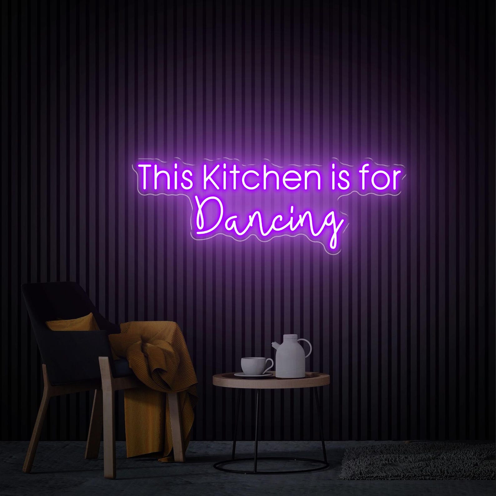 This Kitchen Is For Dancing Neon Sign, Custom Kitchen Neon Sign, Kitchen Neon Art, Home Wall Decor, Handmade Neon Gifts Sign For Mom