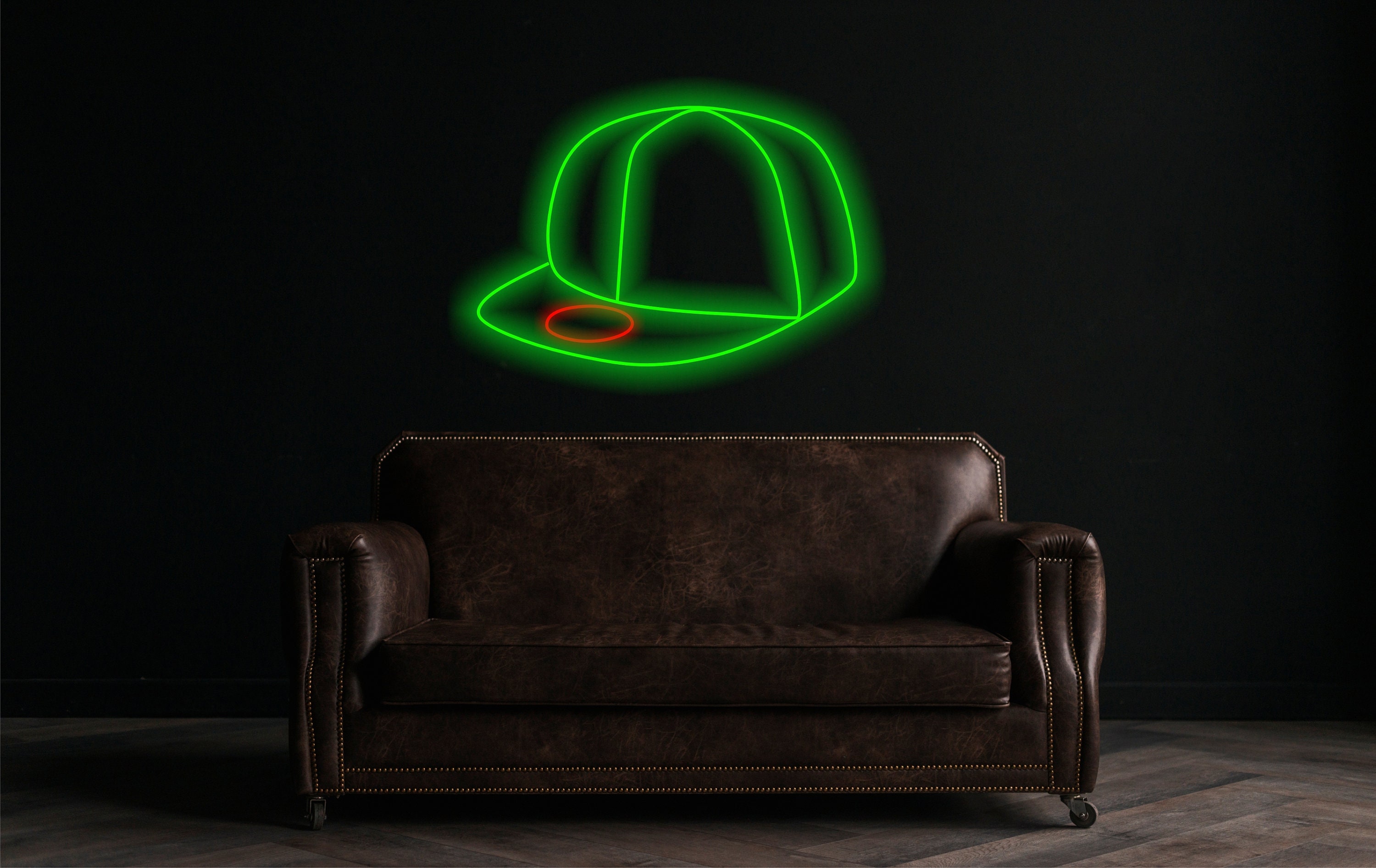 Baseball Cap Neon Sign, Neon Sign In The Shape Of A Hat, Baseball Hat Neon Light, Custom Baseball Cap Neon, Neon Sign For Hat Lover