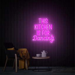This Kitchen Is For Dancing Neon Sign, Kitchen Neon Sign, Kitchen Neon Art, Home Wall Decor, Handmade Neon Gifts Sign For Mom