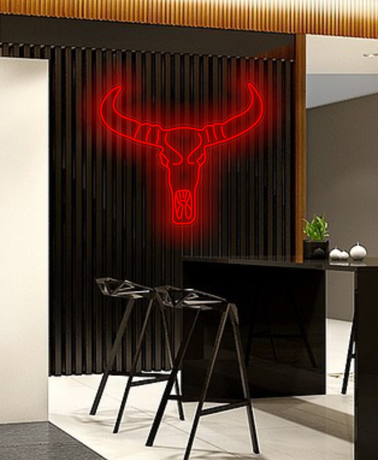 Bull Skull Neon Sign, Bull Skull Led Light, Longhorn Head Skull Neon Sign, Cow Skull Neon Sign, Texas Bull Neon Sign, Cowboy Neon Sign