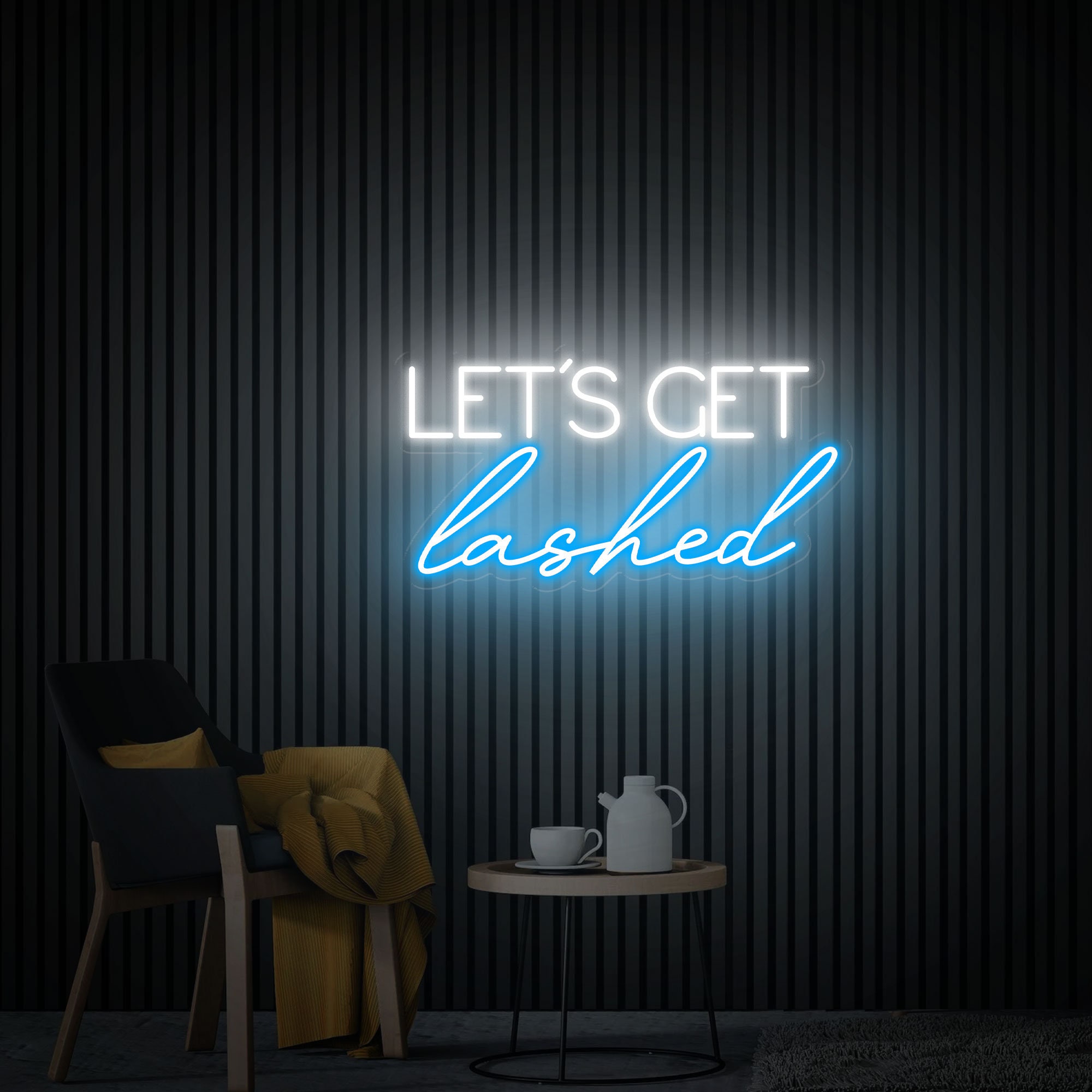 Let's Get Lashed Neon Sign, Beauty Salon Decor, Custom Neon Sign, Lash Studio Wall Decor, Custom Business Logo Sign, Lash Welcome Led Sign