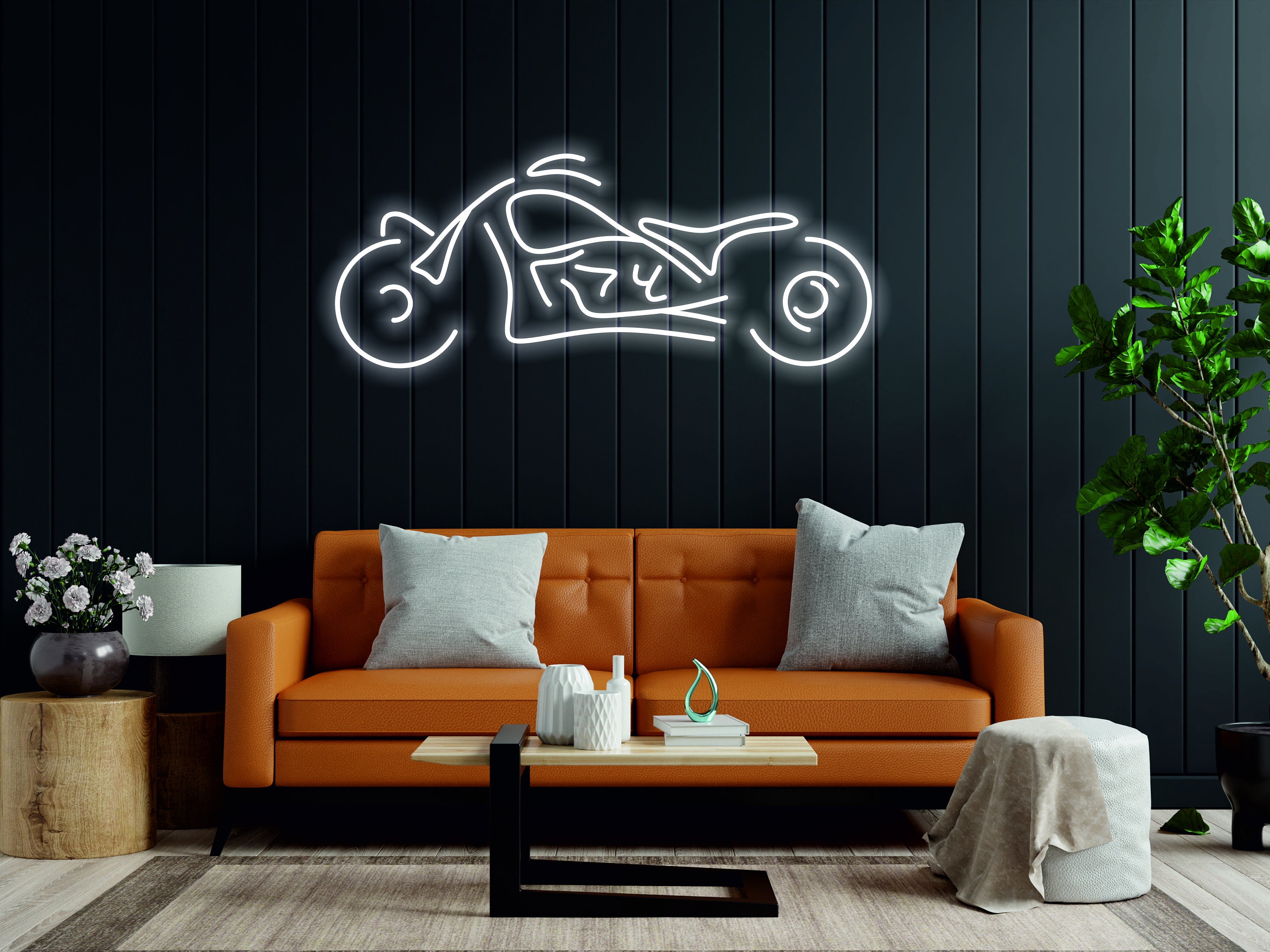 Motorcycle - Led Light Neon Sign, Bike Neon Decor, Vintage Bicycle Sign