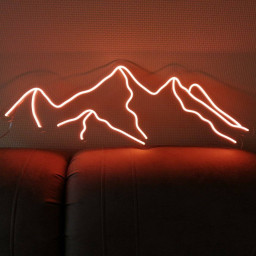 Mountains Neon Sign, Wall Decor Montains Led Light, Natural Neon Sign