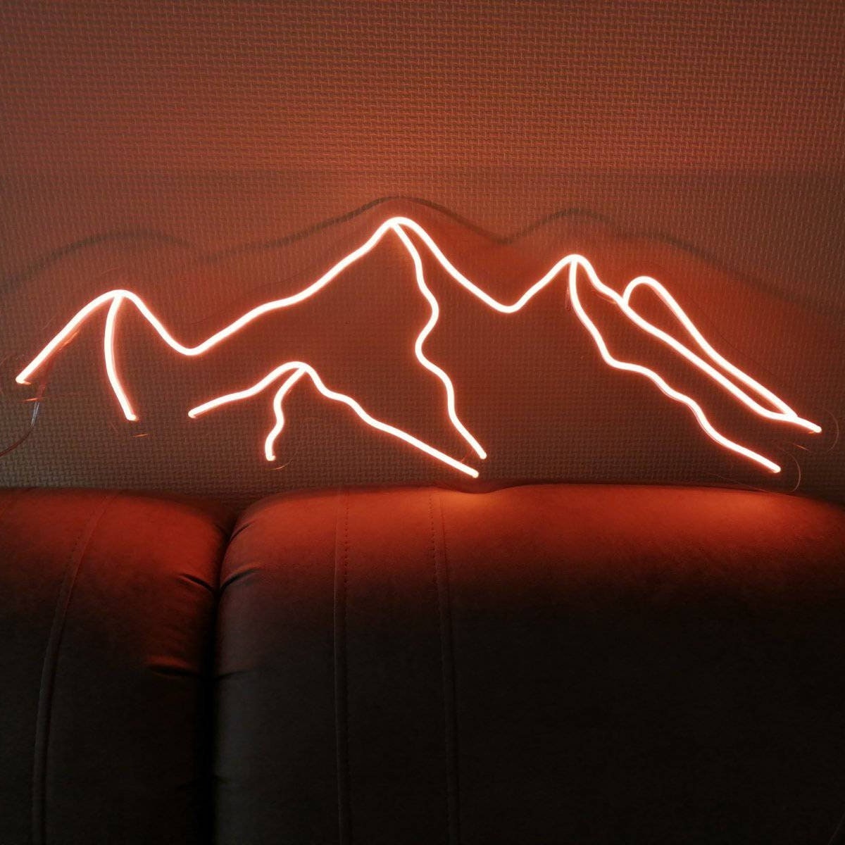 Mountains Neon Sign, Wall Decor Montains Led Light, Natural Neon Sign