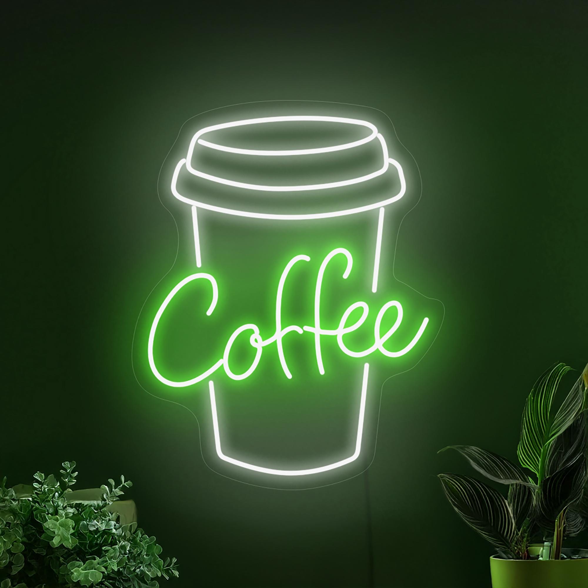 Coffee Cup Neon Sign, Cafe Neon Sign, Coffee Sign, Coffee Bar Sign Decor, Coffee Lover Gift, Neon Sign Kitchen, Bar Decor, Cafe Art Decor