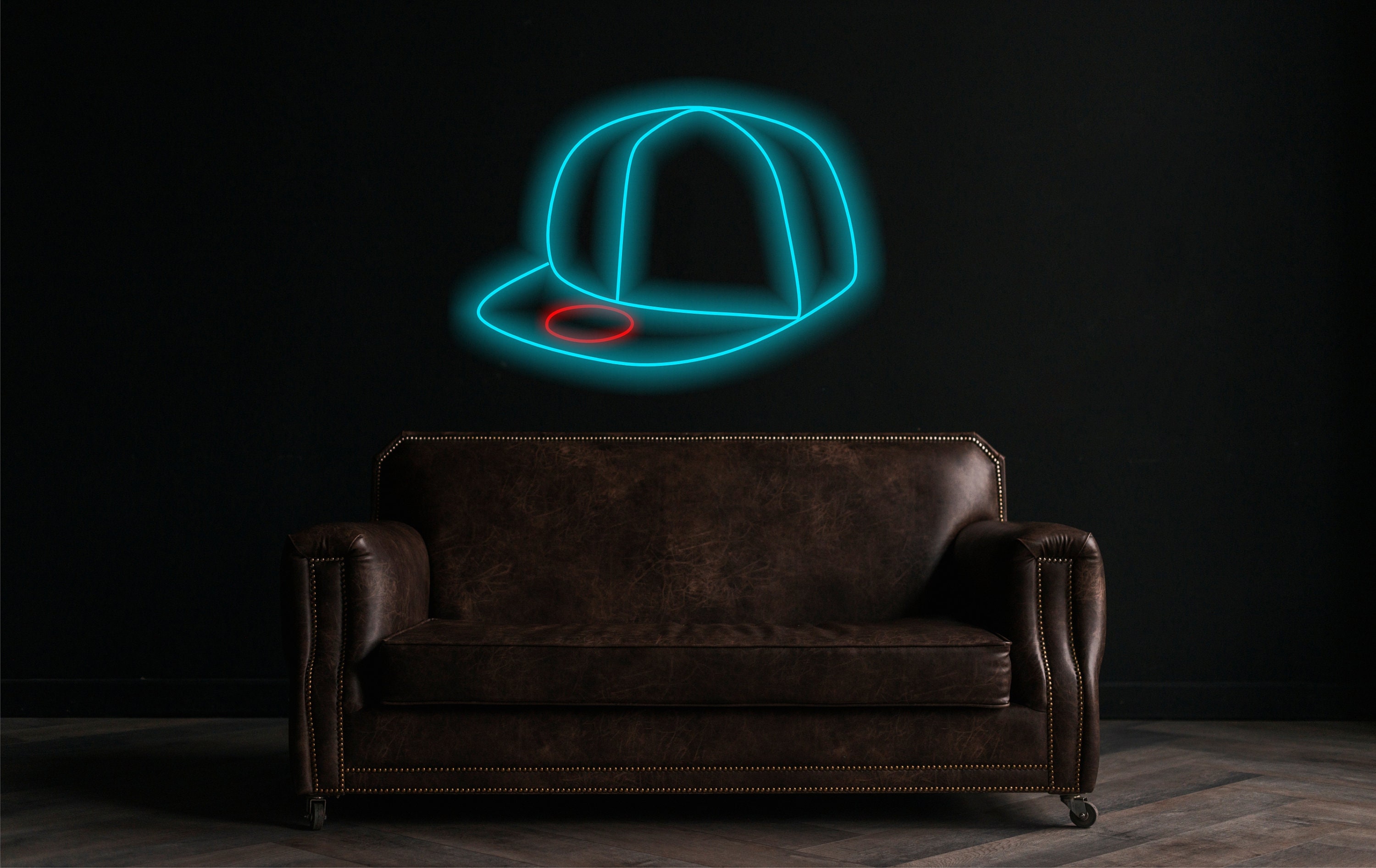 Baseball Cap Neon Sign, Neon Sign In The Shape Of A Hat, Baseball Hat Neon Light, Custom Baseball Cap Neon, Neon Sign For Hat Lover