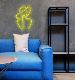 Hat On Female Face Neon Sign, Custom Female Neon Sign, Woman In A Hat Neon Sign, Female Body Neon Sign, Hat Neon Sign