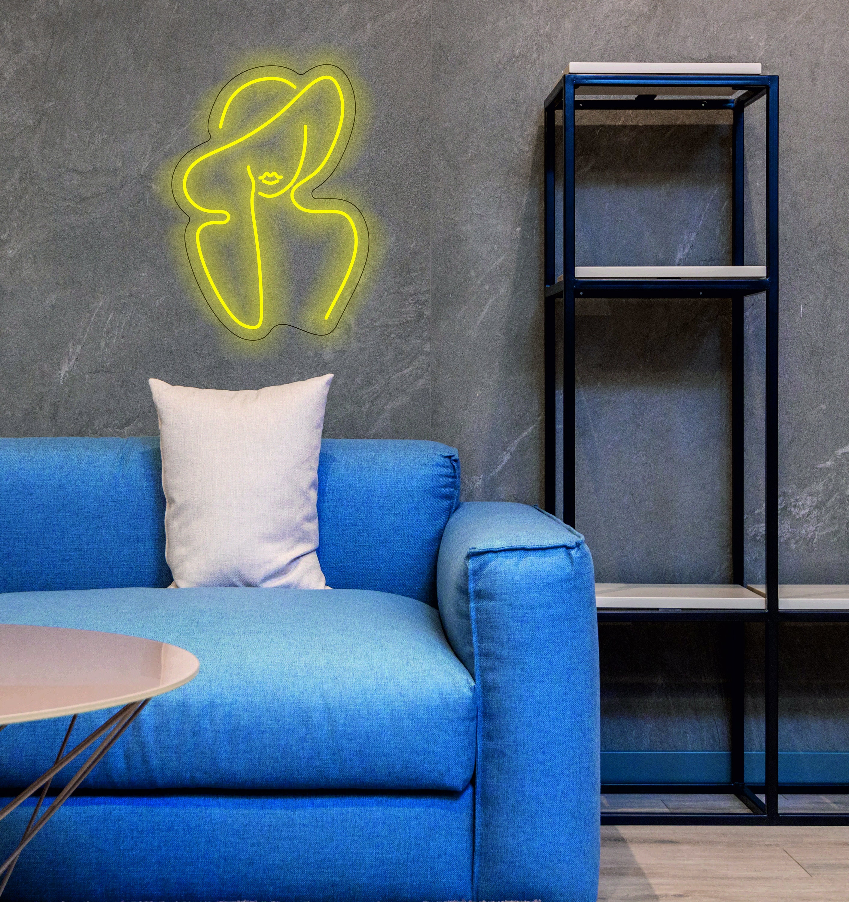 Hat On Female Face Neon Sign, Custom Female Neon Sign, Woman In A Hat Neon Sign, Female Body Neon Sign, Hat Neon Sign