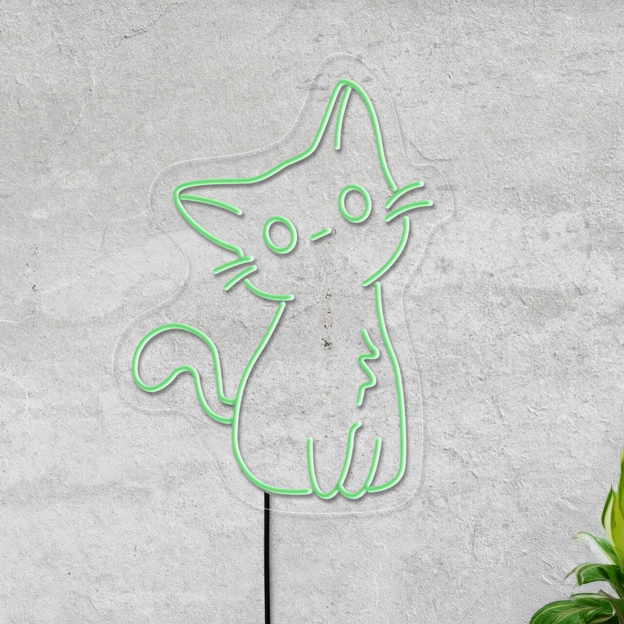 Cat Neon Sign, Cute Cat Led Sign, Kitty Neon Sign, Kids Room Neon Sign, Cat Lover Gift, Animal Neon Sign, Neon Sign Bedroom, Cat Art Decor