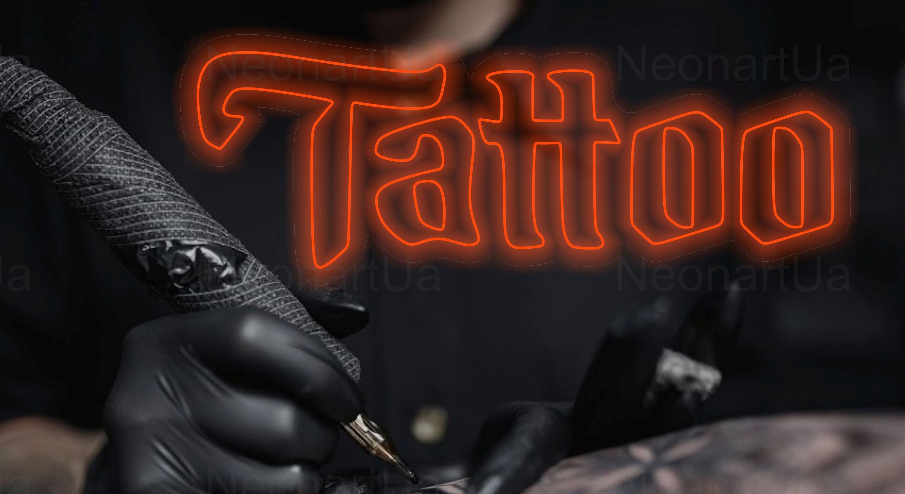 Tattoo Neon Sign, Tattoo Led Sign, Tattoo Art, Best Gift, Shop Neon Sign, Neon Tattoos, Wall Neon Sign