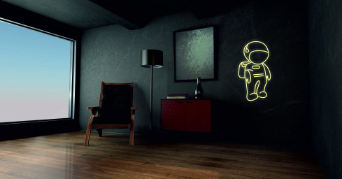 Astronaut, Cosmonaut, Space, Cosmos, Spaceman Neon Sign, Planet Galaxy Neon Sign, Space Led Neon Decor