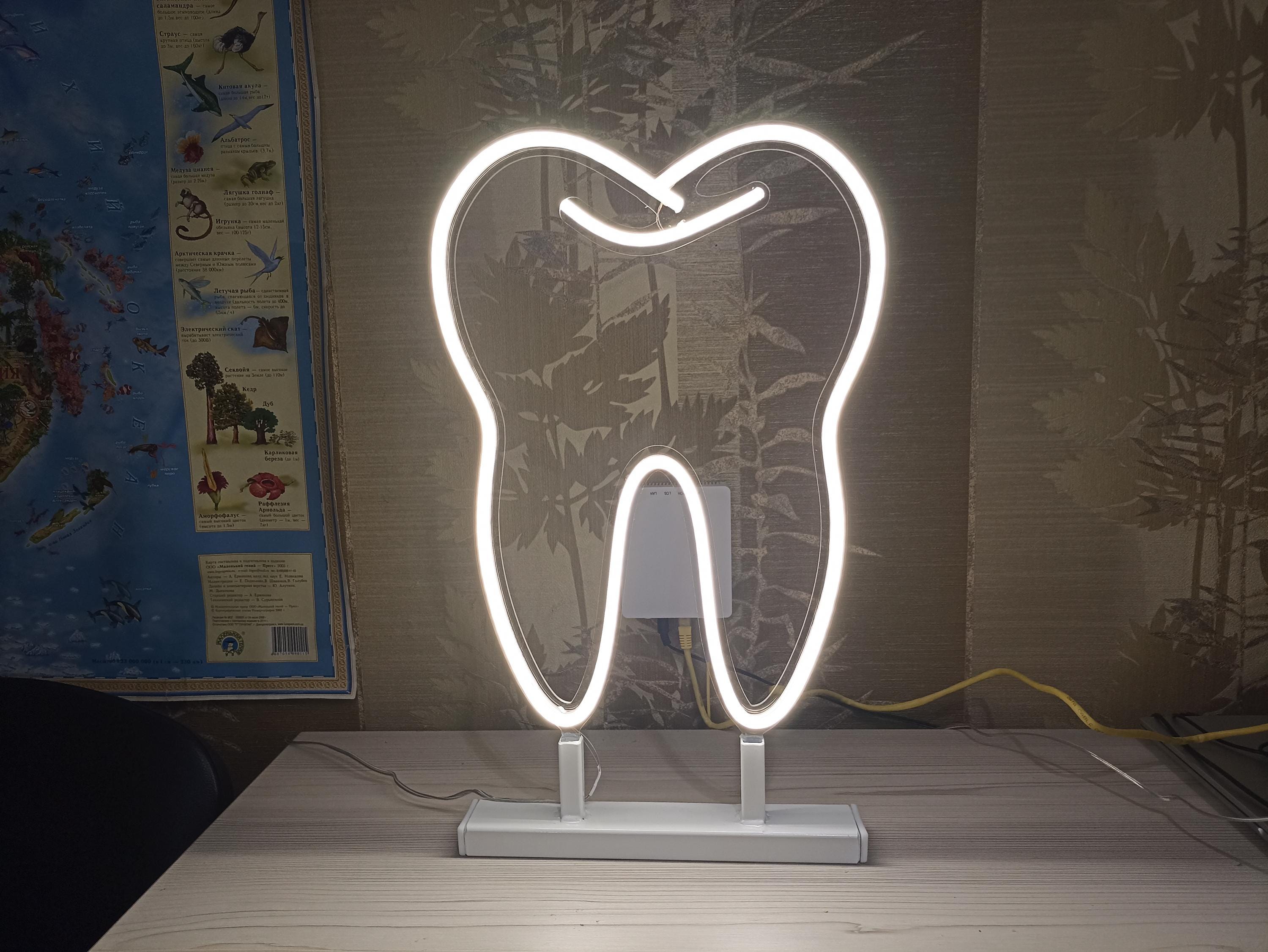 Tooth Neon Sign, Dental Clinic Neon Sign, Dental Neon Sign, Tooth Neon Light, Led Neon Tooth Sign