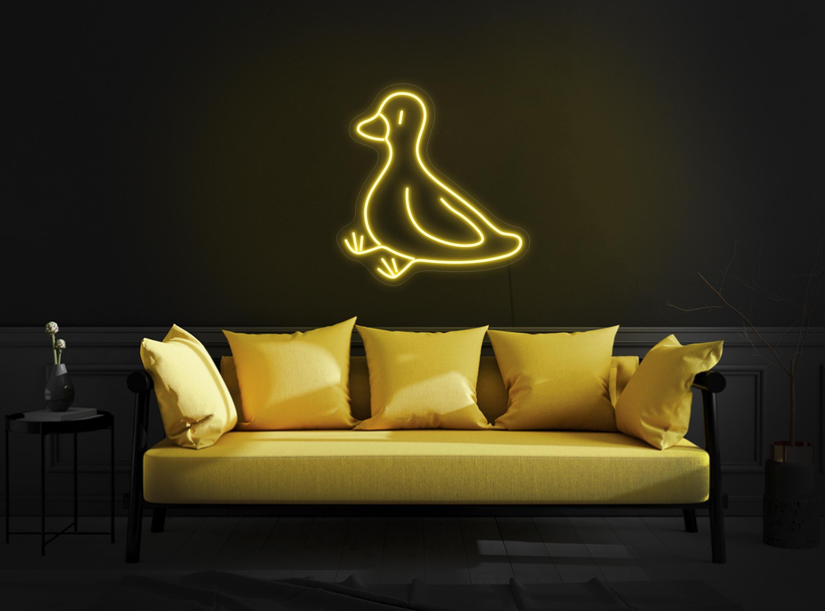 Duck Neon Sign, Cute Duck Led Sign, Funny Neon Sign, Kids Room Neon Sign, Animal Neon Sign, Neon Sign Bedroom Decor, Duck Wall Art Decor