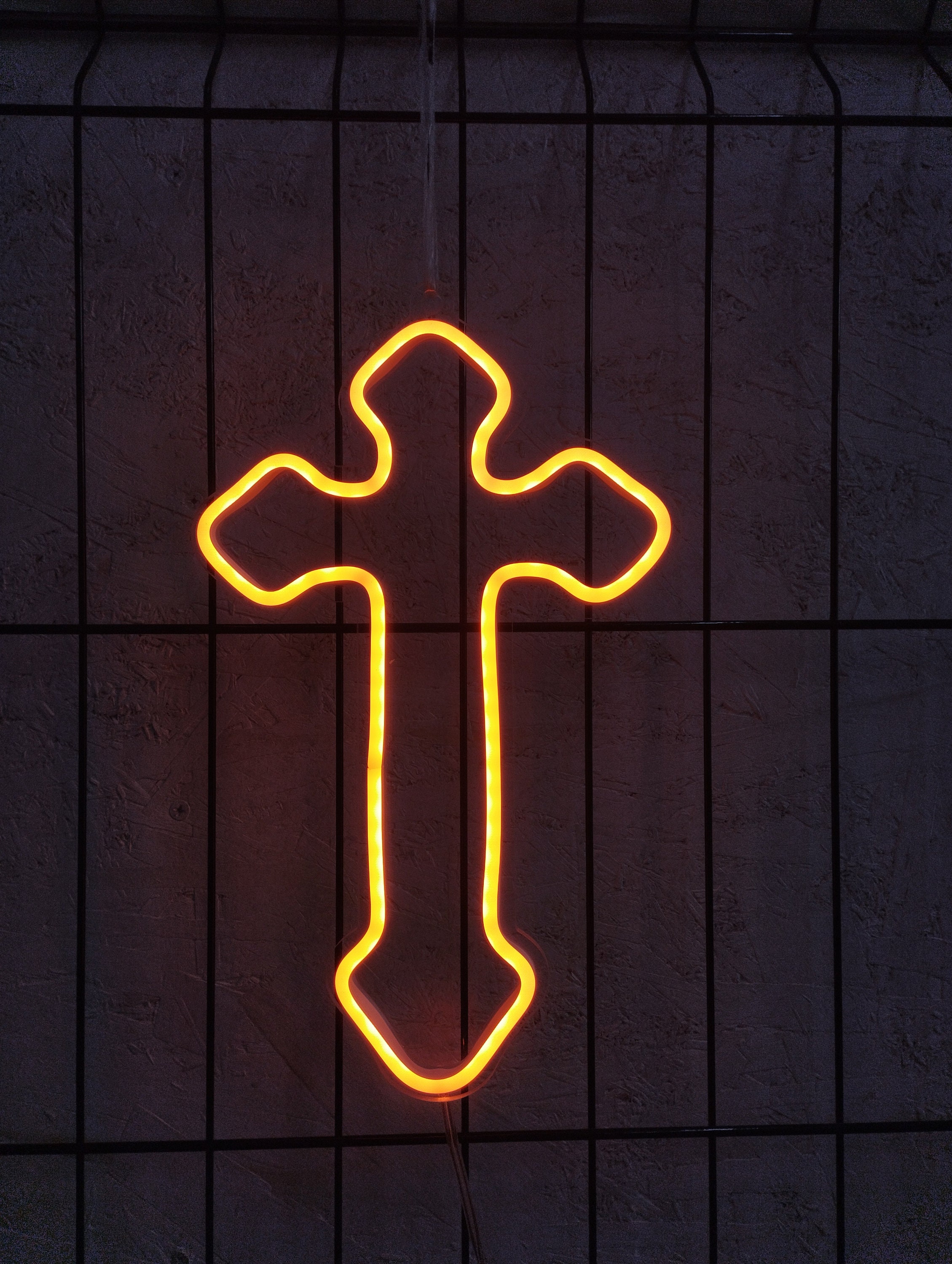 Cross Neon Sign, Cross Wall Decor, Cross Wall Art, Neon Sign Wall Art, Neon Sign Wall Decor