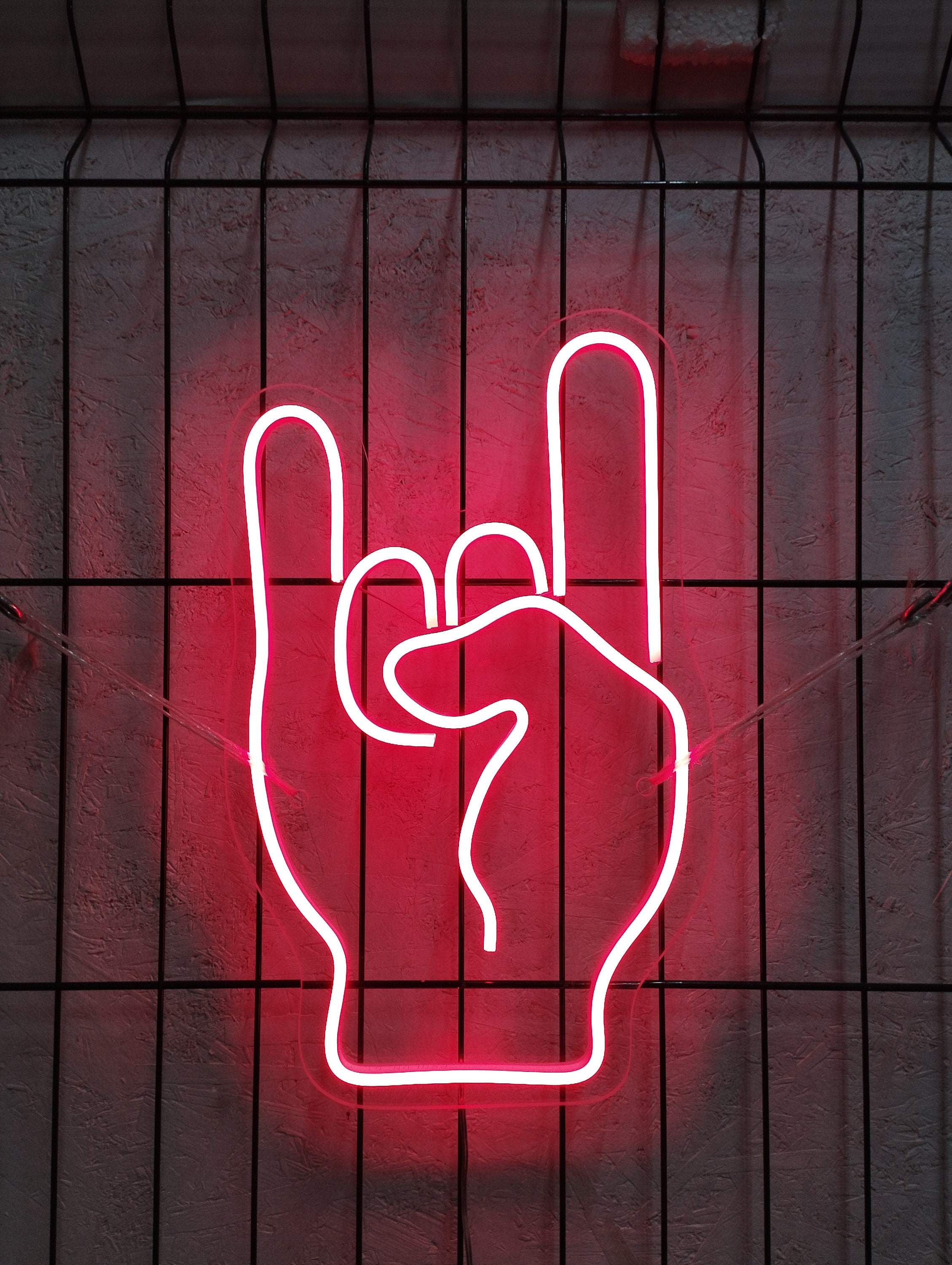 Rock On Neon Sign, Rock On Led Sign, Rock Neon Sign, Rock Hand Sign, Rock On Sign, Rock And Roll Neon Sign, Rock On Wall Art, Rock Wall Decor