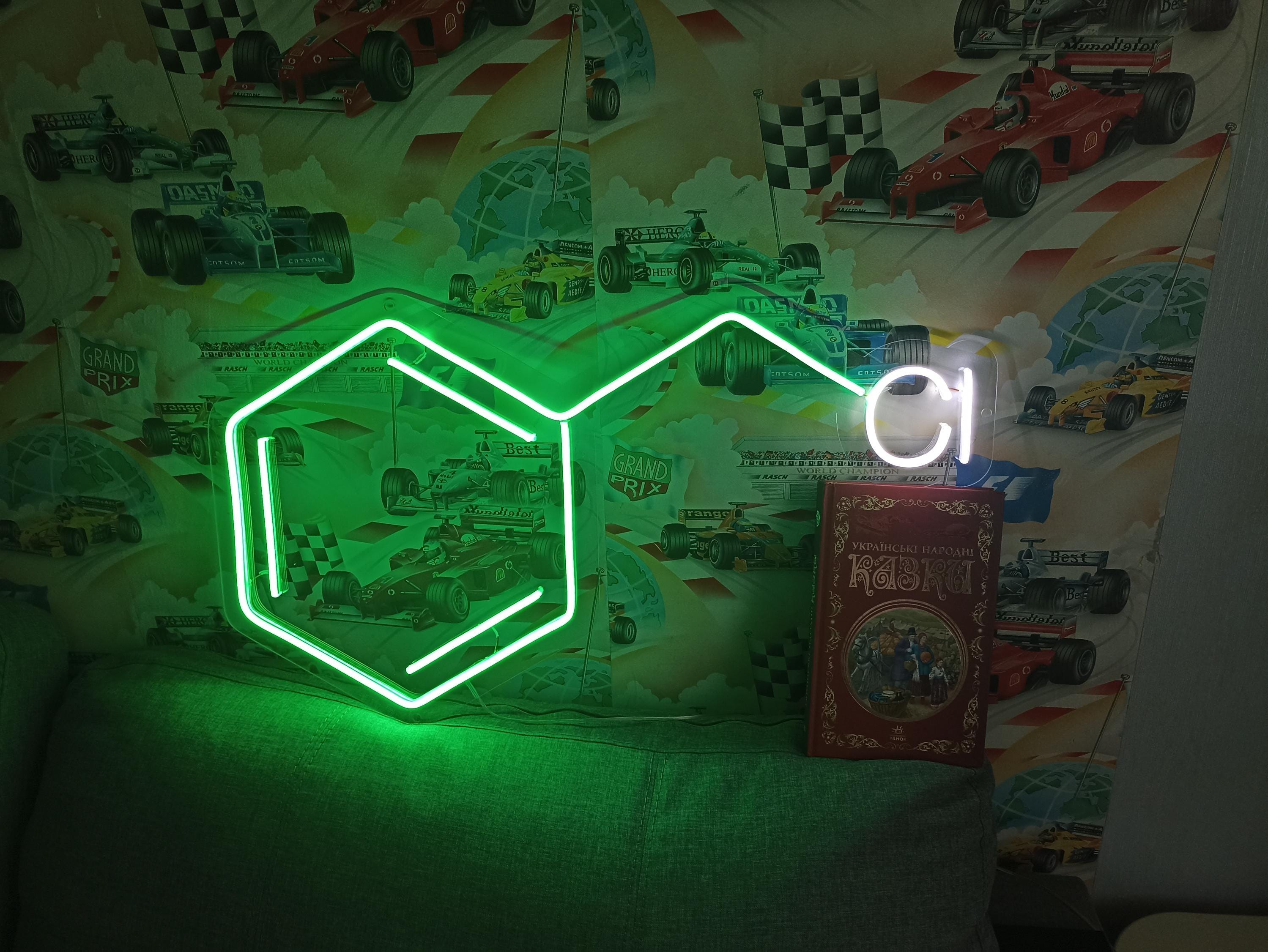 Molecule - Led Light Neon Sign Formula, Chlorine Molecule Neon Sign, Formula Chlorine Neon Sign
