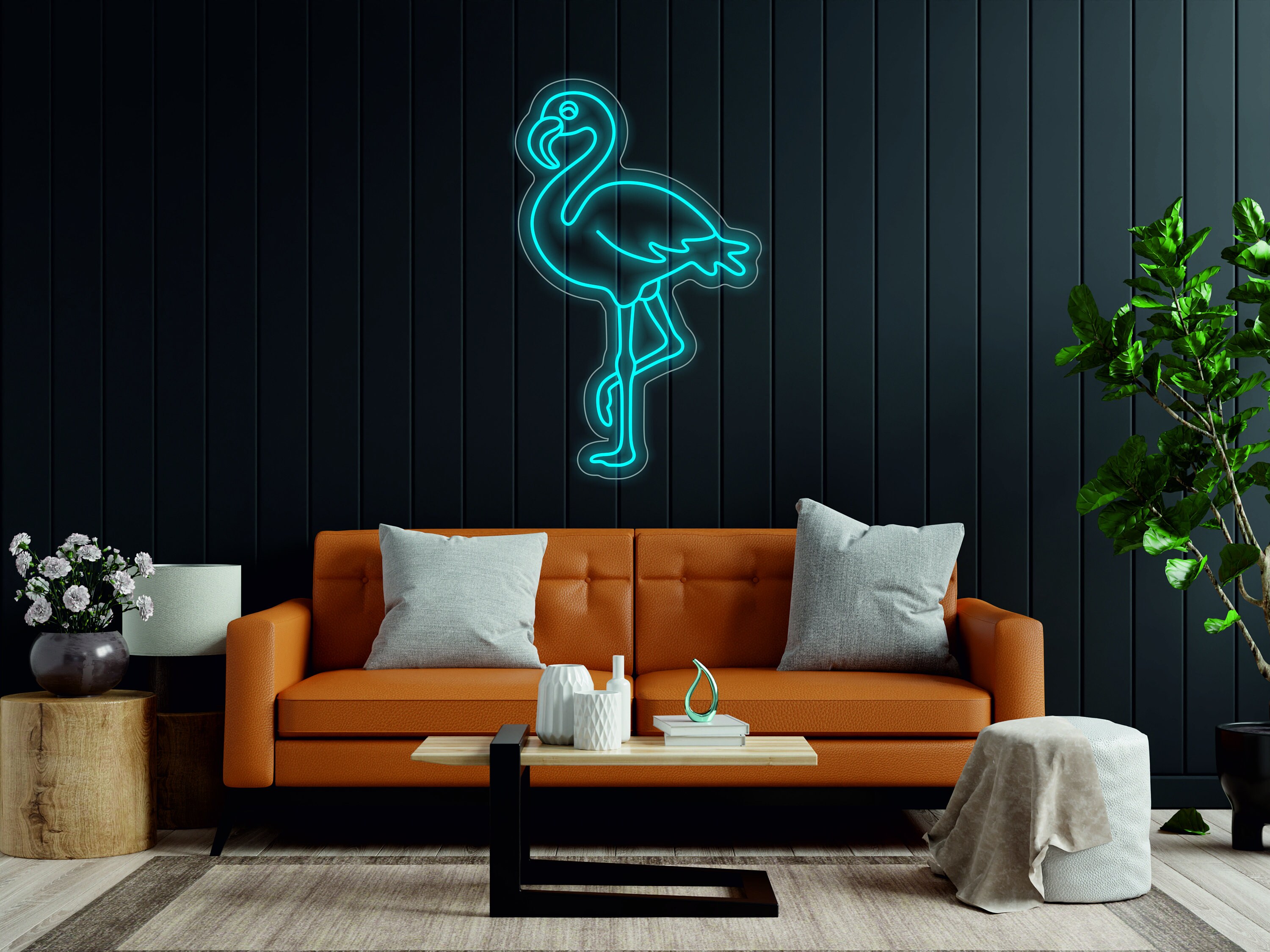 Flamingo Neon Signs, Pink LED Neon Sign Wall Decor