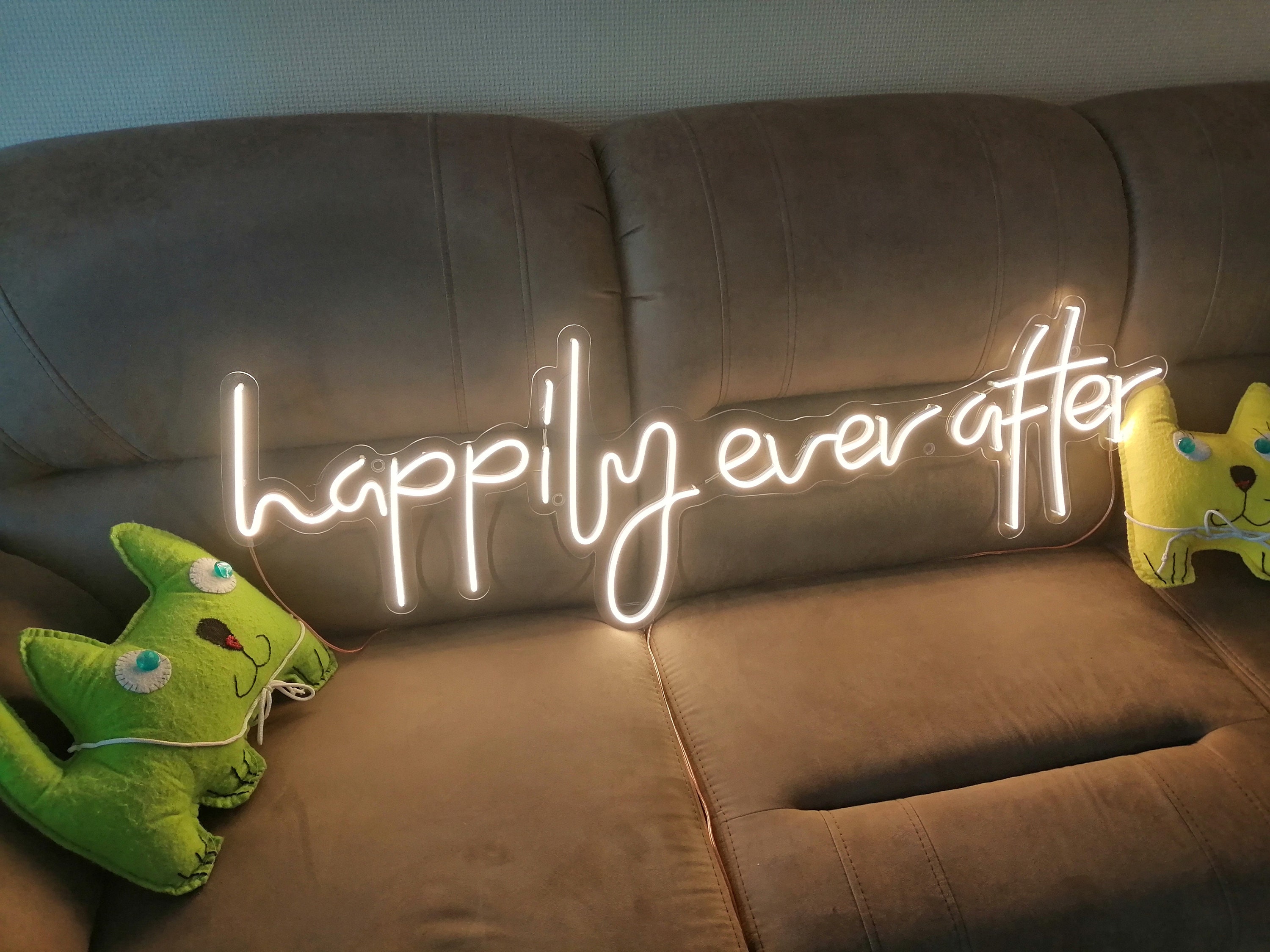 Happily Ever After Neon Sign, Wedding Decor Neon Sign, Happily Neon Signs, Home Decor Neon Sign, Wedding Decor