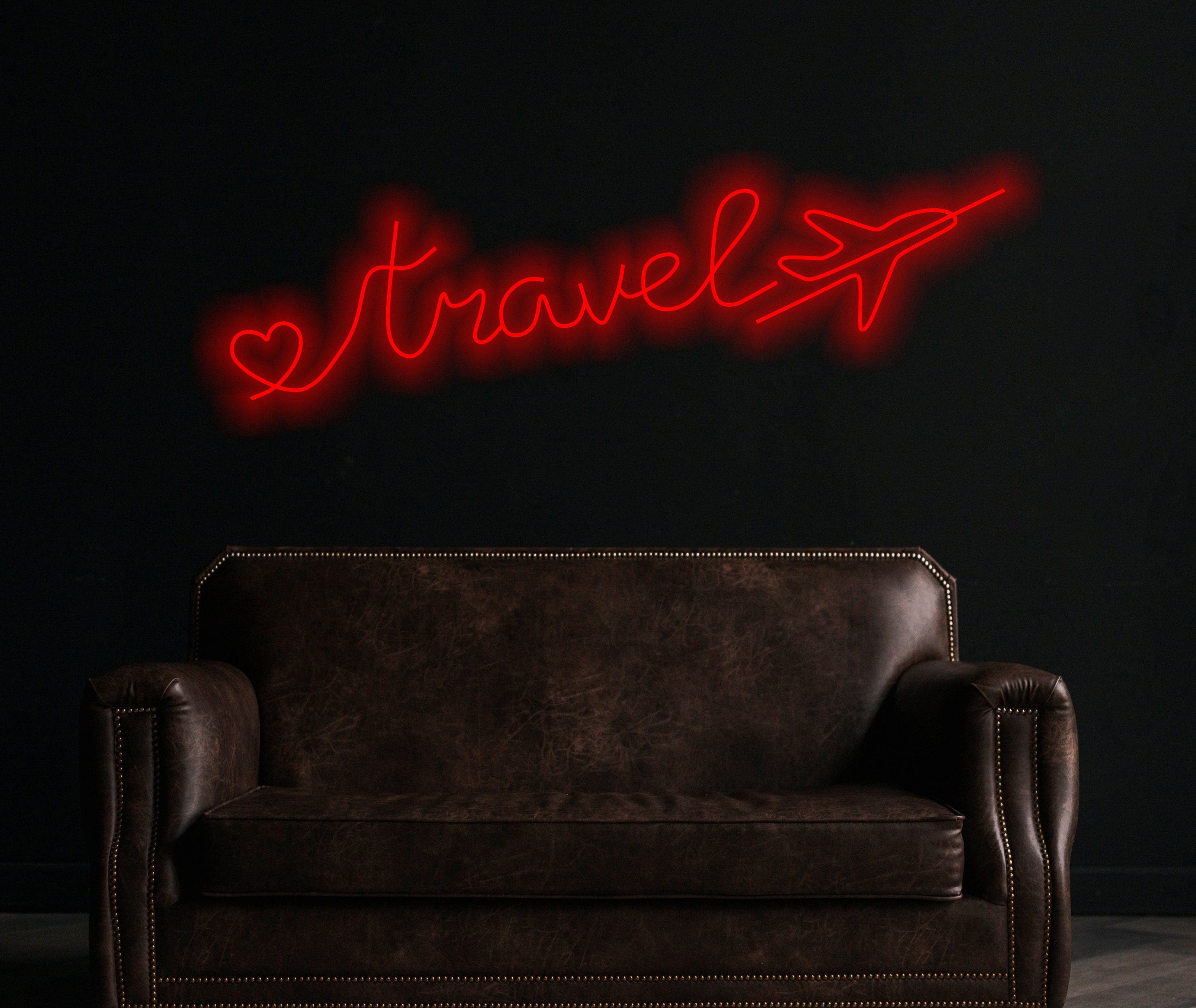 Travel Wire Word neon Sign | Travel Wall Art neon sign | Handmade Travel neon sign Word Sign | Traveler Gift | Plane Wall Decor