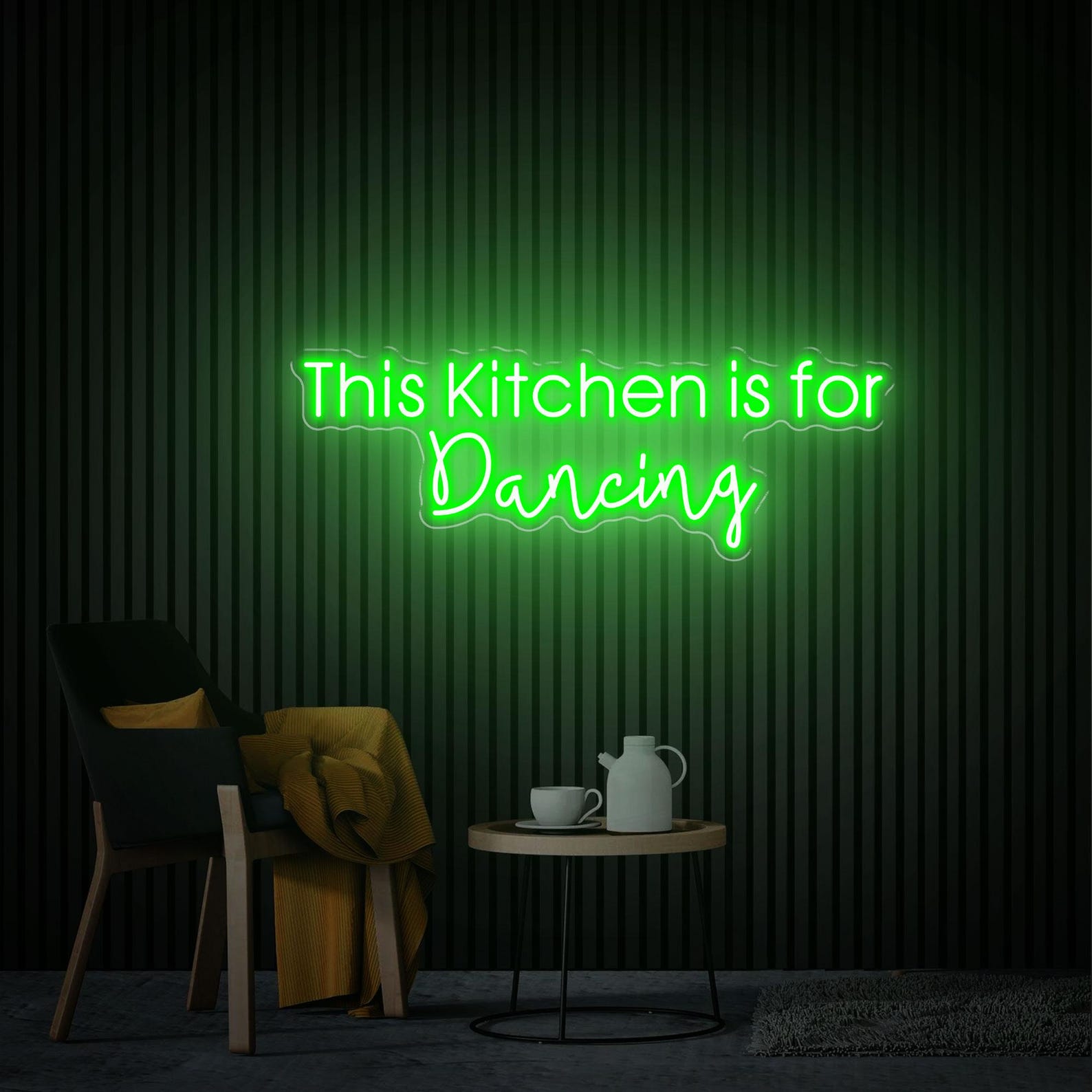 This Kitchen Is For Dancing Neon Sign, Custom Kitchen Neon Sign, Kitchen Neon Art, Home Wall Decor, Handmade Neon Gifts Sign For Mom