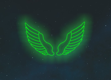 Angel Wings Neon Sign, Angel Wings Illuminated Sign, Neon Wing Sign, Handmade Neon Sign Angel Wings, Unique Angel Wings Neon Sign Wall Decor