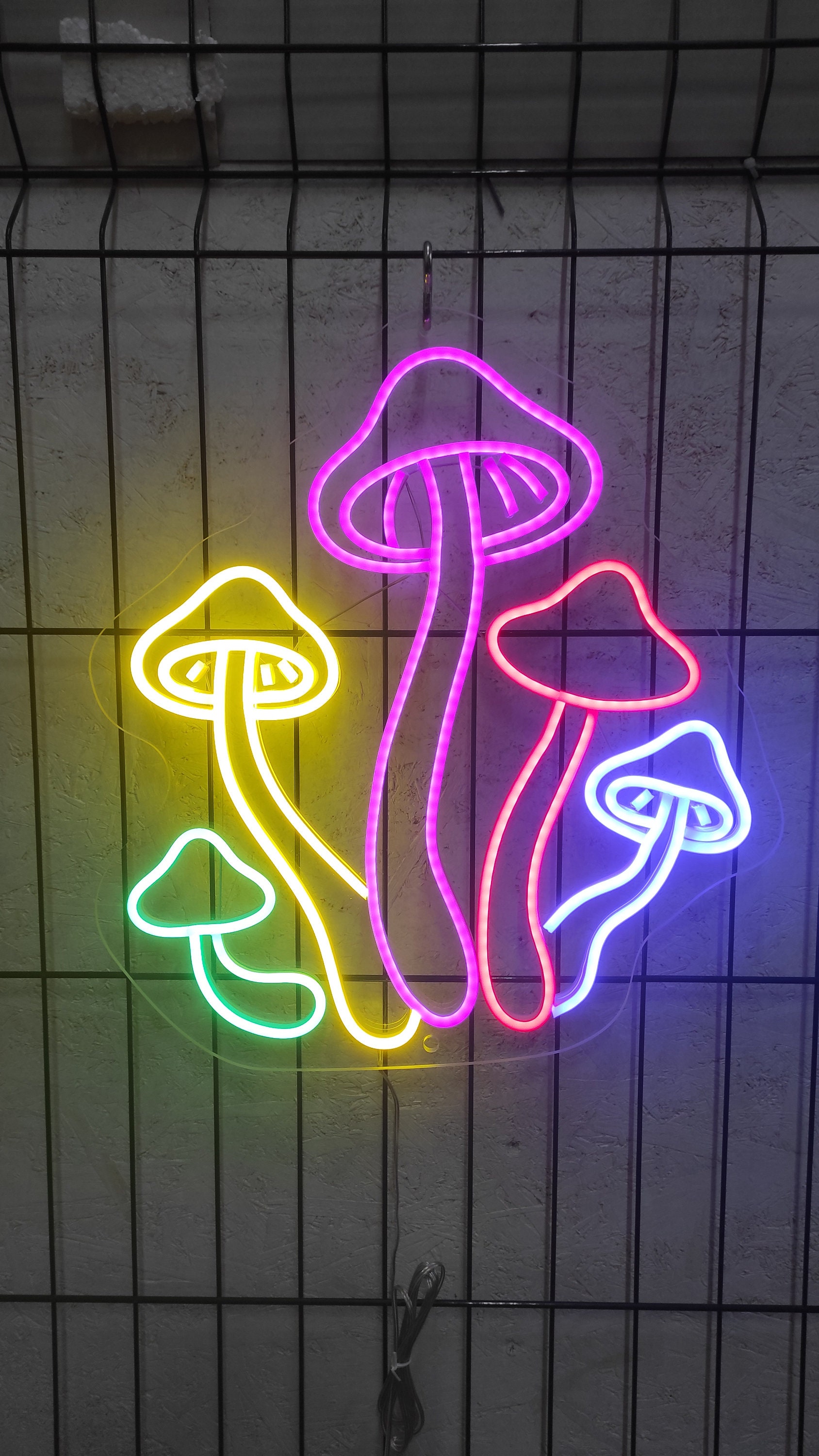Mushrooms Neon Sign, Mushroom Led Sign, Kids Room Neon Sign, Neon Sign Kitchen, Mushroom Wall Decor, Mushroom Wall Art