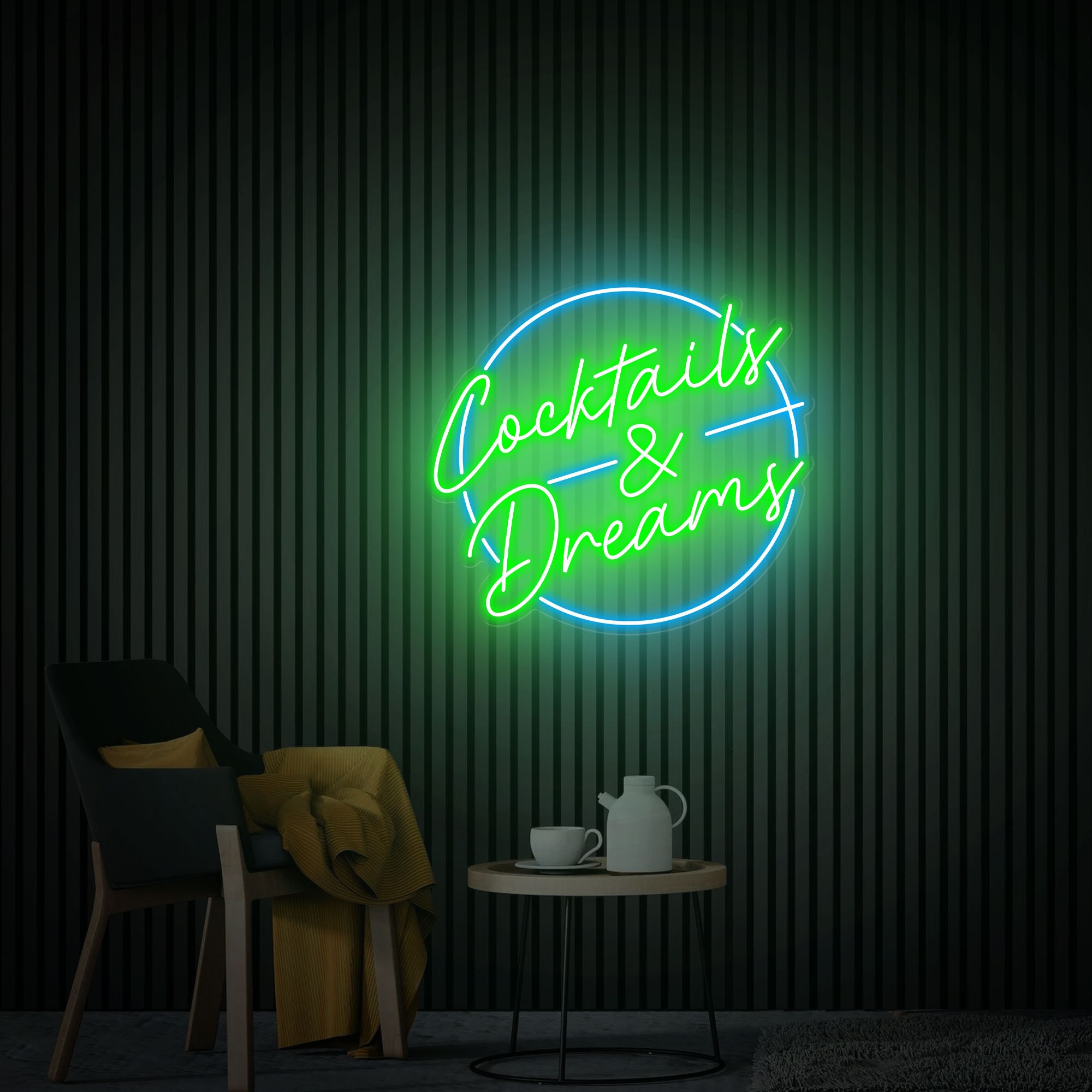 Cocktails and Dreams Neon Sign, Cocktails Bar Wall Decor Art, Cocktails Bar Led Sign, Home Bar Decor, Custom Neon Sign Bar