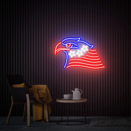 Eagle Head Neon Sign, Eagle Neon Light , Eagle Art Sign, American Eagle Led Sign, Home Office Neon Decor Custom Neon Sign Personalized Gifts