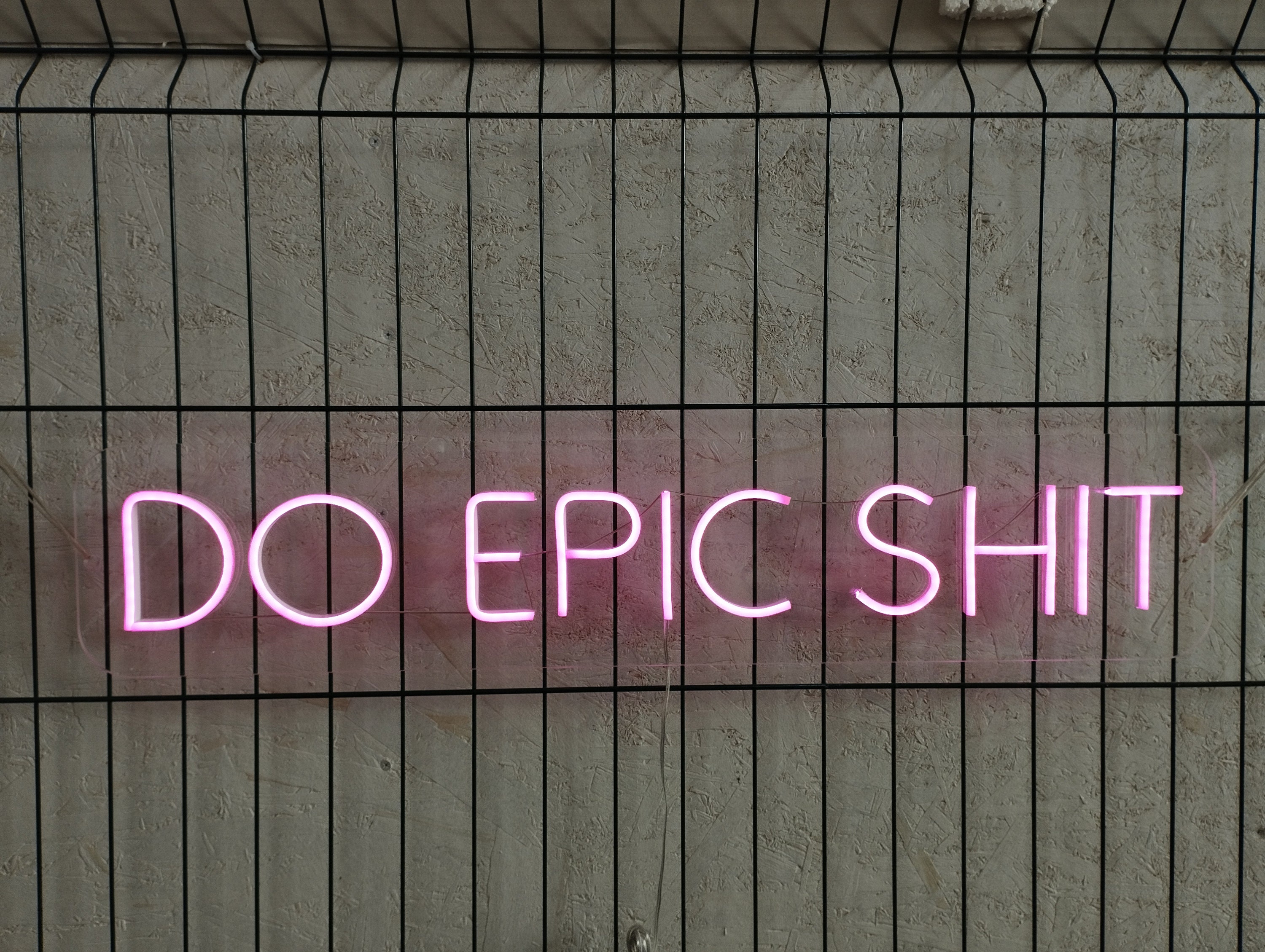 Do Epic Shit Led Sign, Do Epic Shit Neon Sign, Quote Neon Sign, Epic Shit Sign, Neon Sign Bedroom, Motivational Neon Sign, Epic Shit Decor